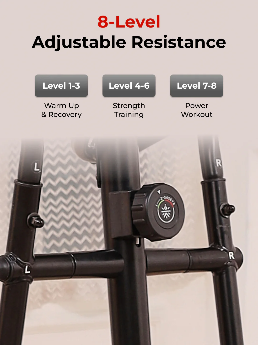 Smartcross Bern Elliptical Cross Trainer | 2kg Flywheel | Max Weight-120kg | 8 Level Magnetic Resistance (with 6 months extended warranty) - Image 6