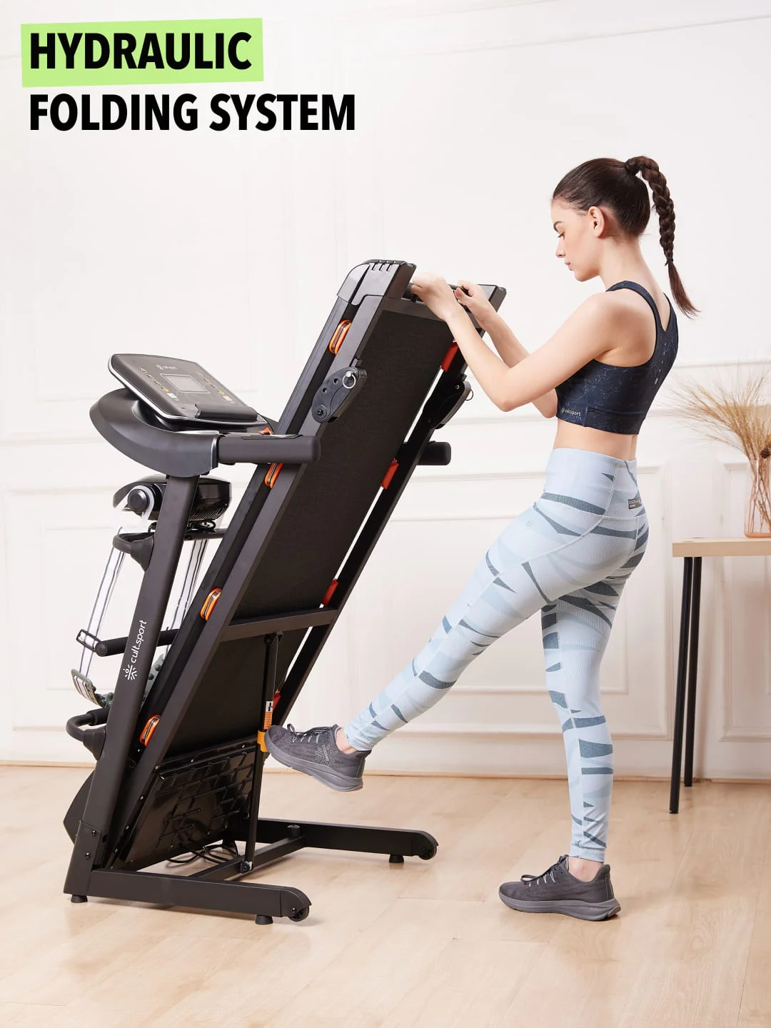 Smartrun Cairo 4 HP Peak Treadmill | 3-level Manual-Incline & Massager | Max Weight-110kg | Max Speed-14.8kmph (with 6 months extended warranty) - Image 6
