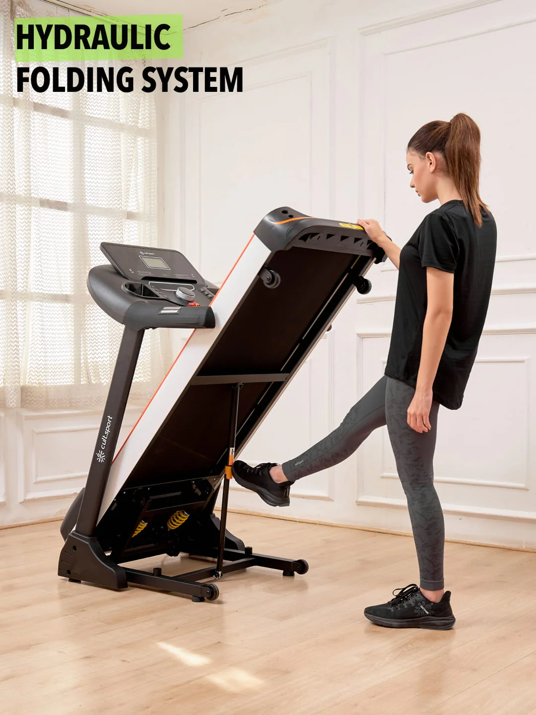 Smartrun Carson 5.5 HP Peak Treadmill | 15-level Auto-Incline | Max Weight-130kg | Max Speed-16kmph (with 6 Months Extended Warranty) - Image 6