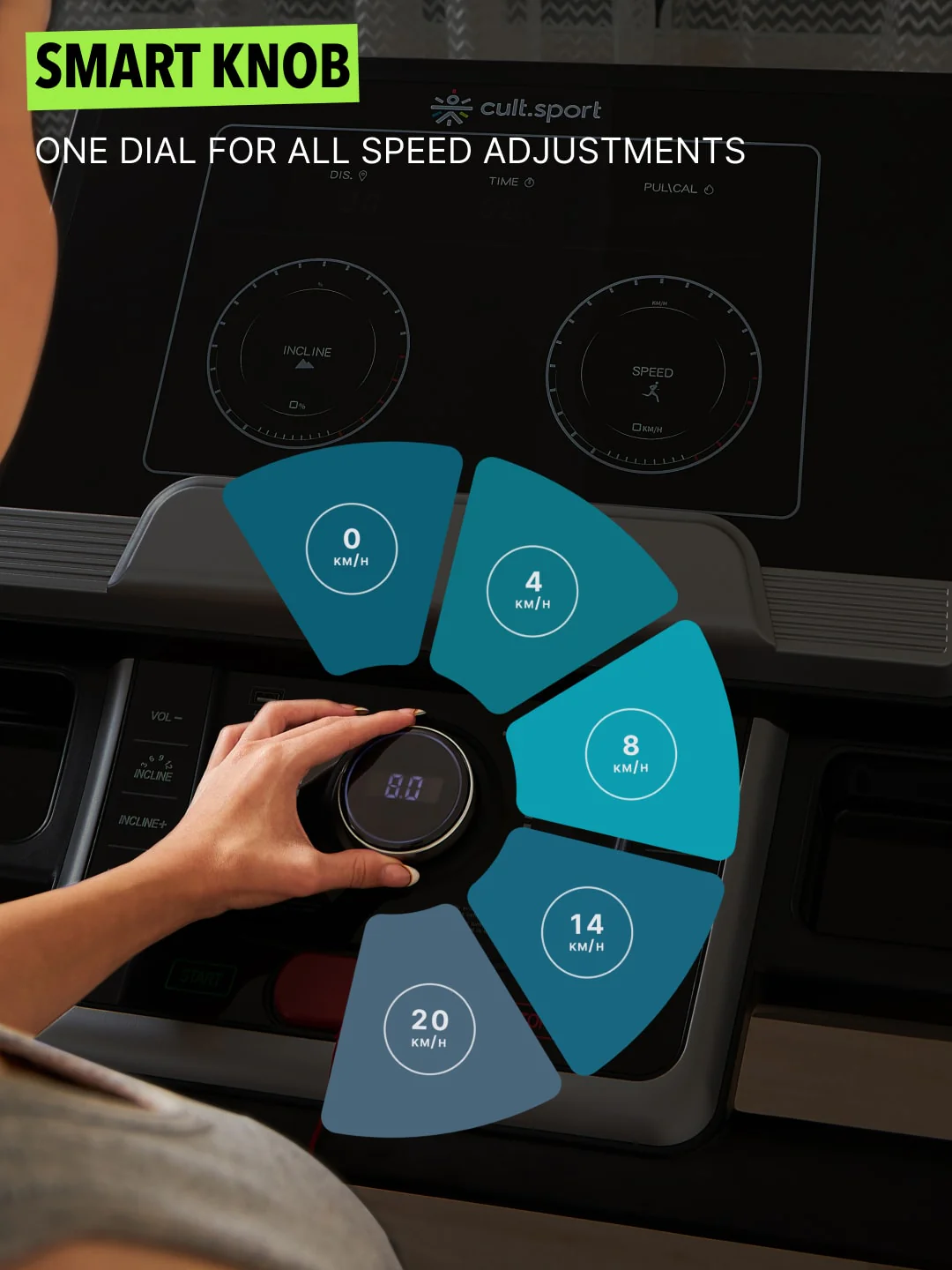 Smartrun Dallas 7 HP Peak Treadmill | 15-level Auto-Incline | Max Weight-150kg | Max Speed-20kmph (with 6 Months Extended Warranty) - Image 5