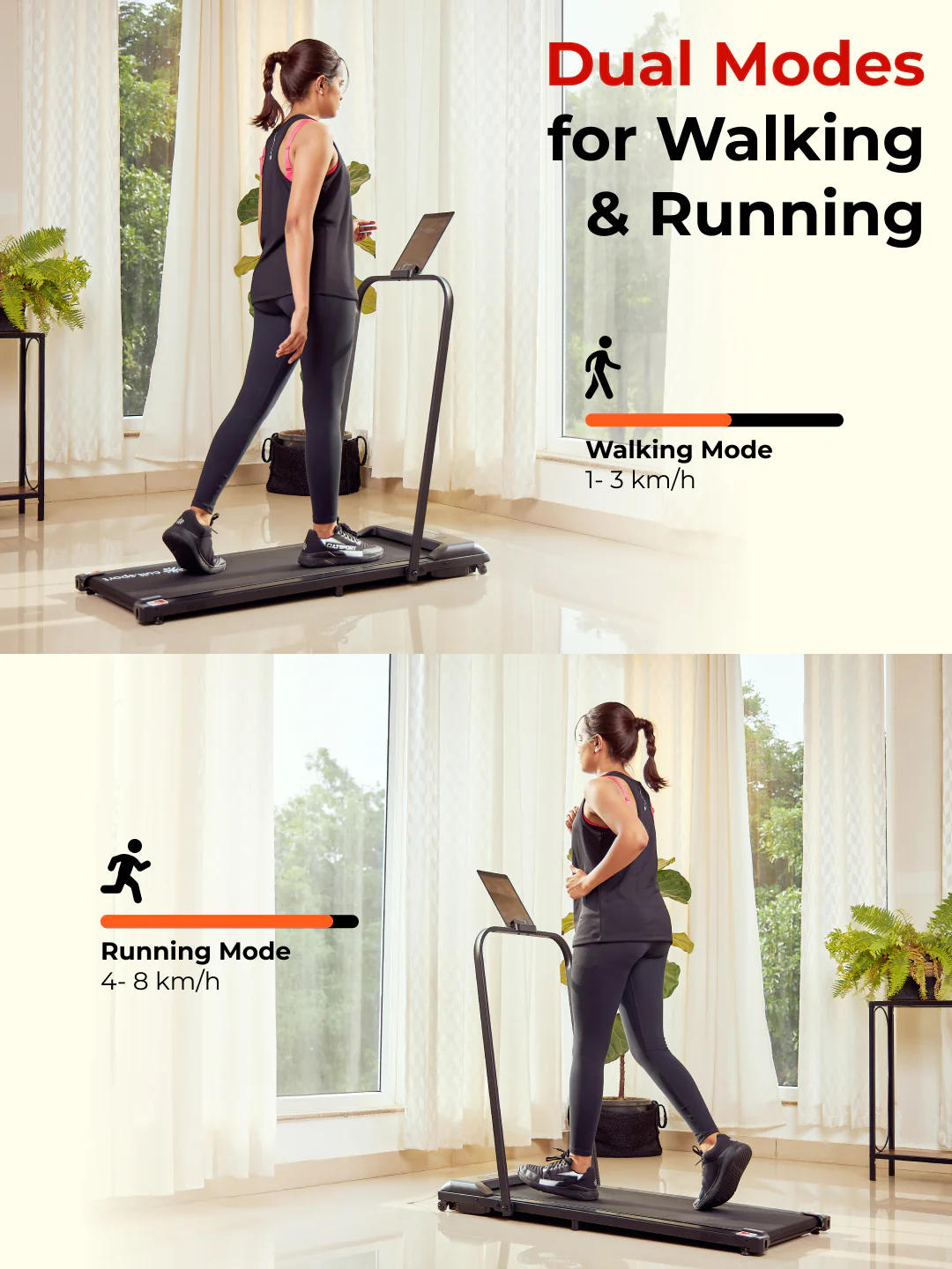 Smartrun Baytown 2HP Peak Walking pad | Max Speed-8kmph | Max Weight-110kg | Walking Pad for Home Use (with 6 months extended warranty) - Image 9