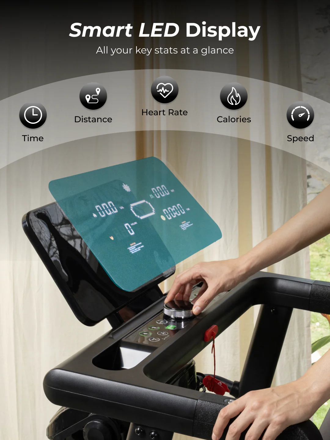 Cult SmartStrideCorePlus BLDC Motor (4HP Peak) Treadmill with Massager | Max Weight: 120kg | 15 Level Auto Incline (with 6 months extended warranty) - Image 6