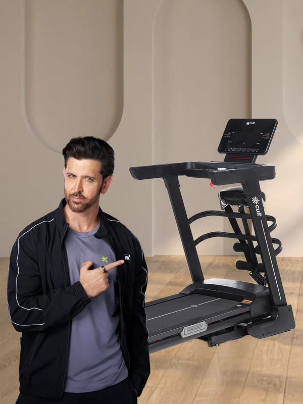 Cult SmartStrideSprint BLDC Motor (6HP Peak) Treadmill with Massager | Max Weight: 140kg | 15 Level Auto Incline (with 6 Months extended warranty) - Image 2