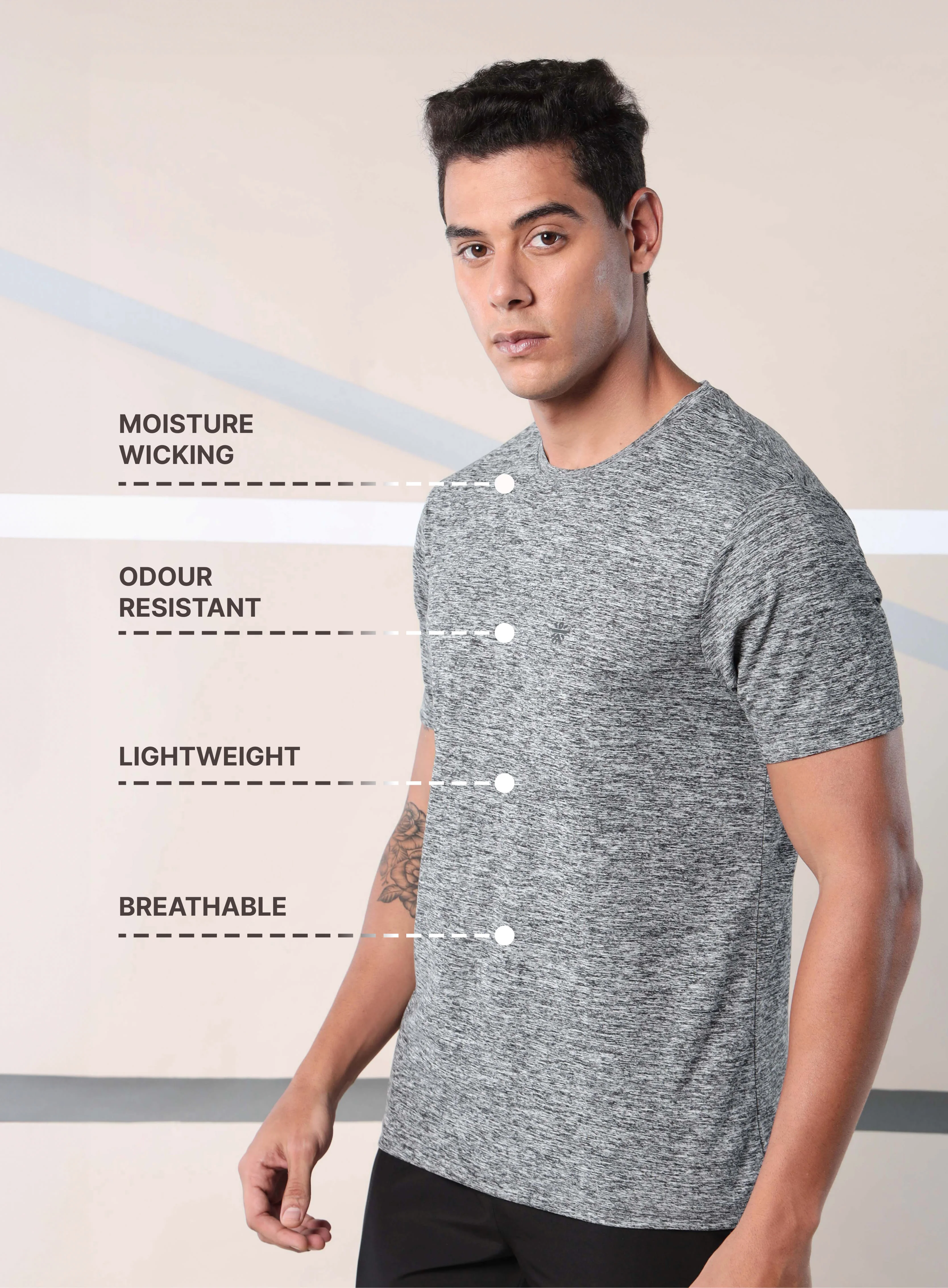 Men's Train All Day Black Comfortech T-shirt - Image 4
