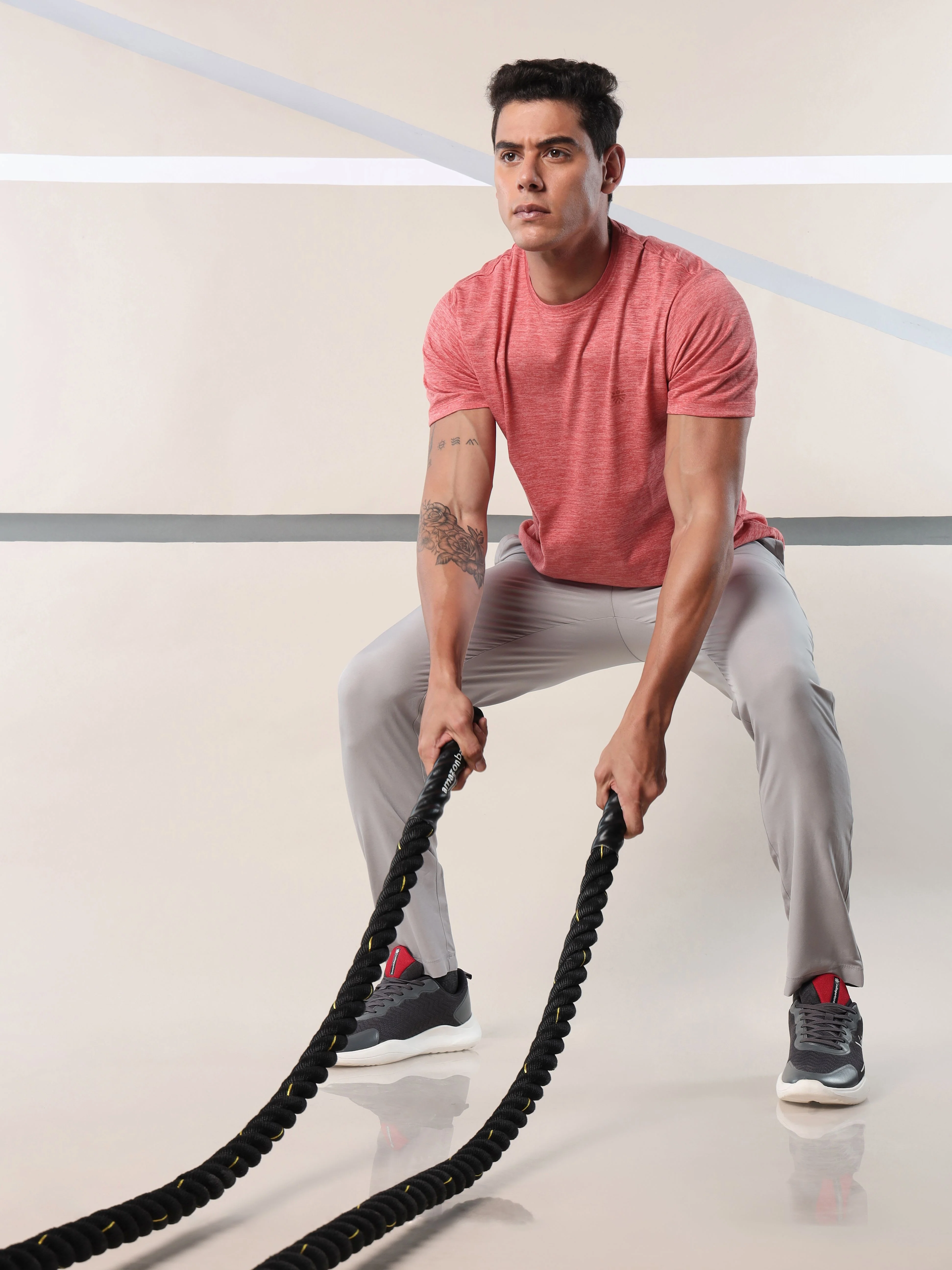 Men's Train All Day Red Comfortech T-shirt - Image 2