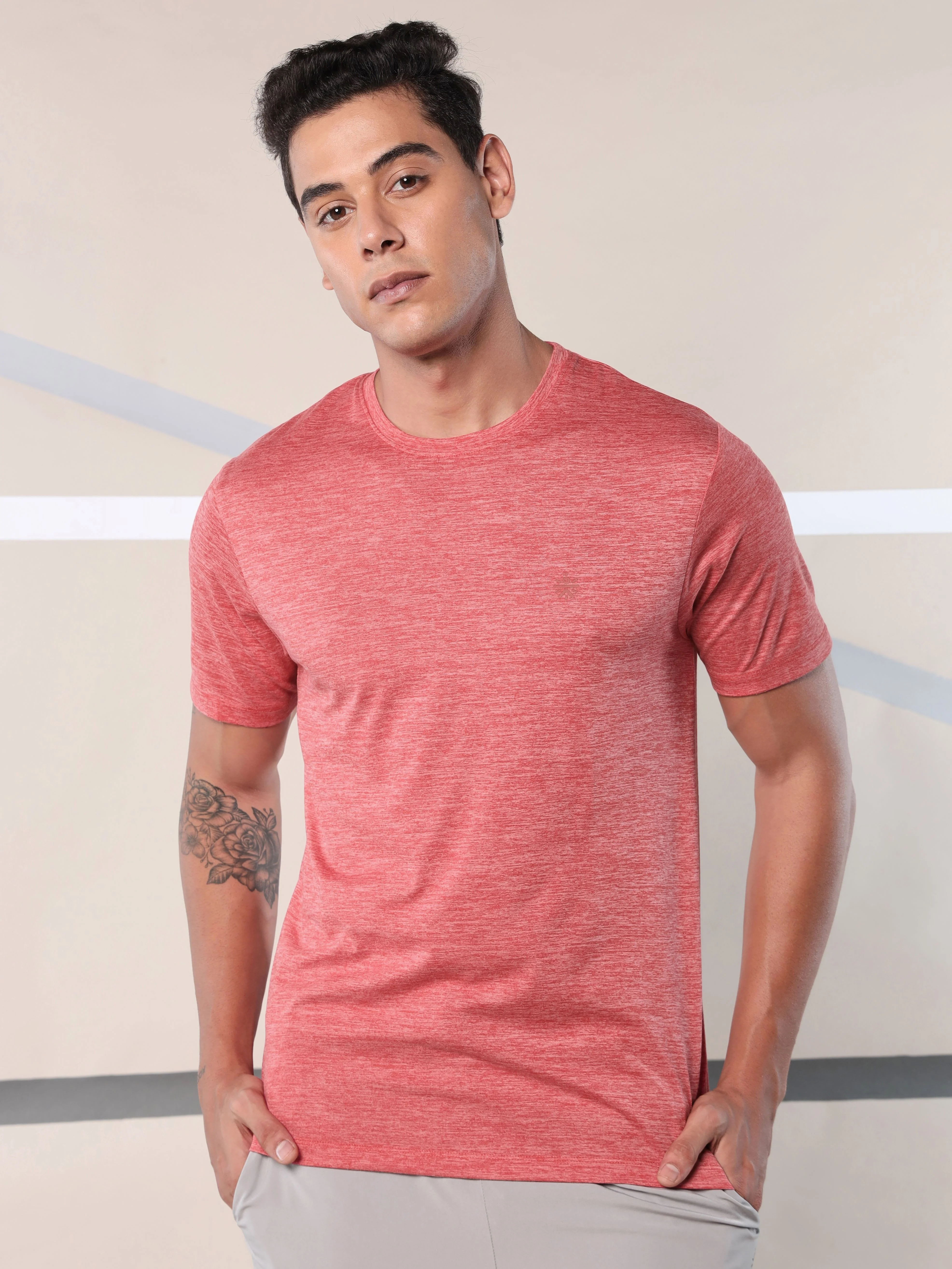 Men's Train All Day Red Comfortech T-shirt - Image 4
