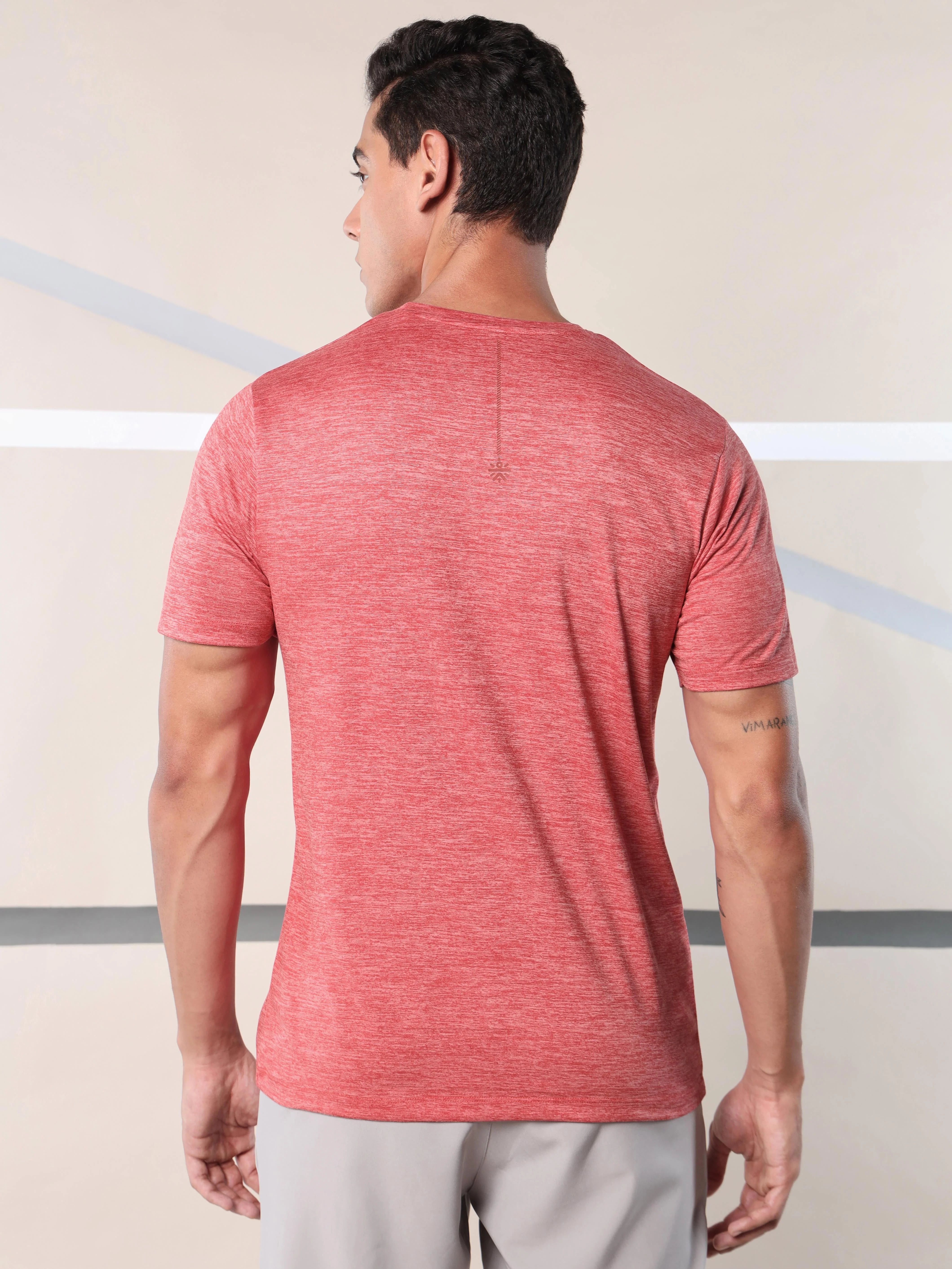 Men's Train All Day Red Comfortech T-shirt - Image 6