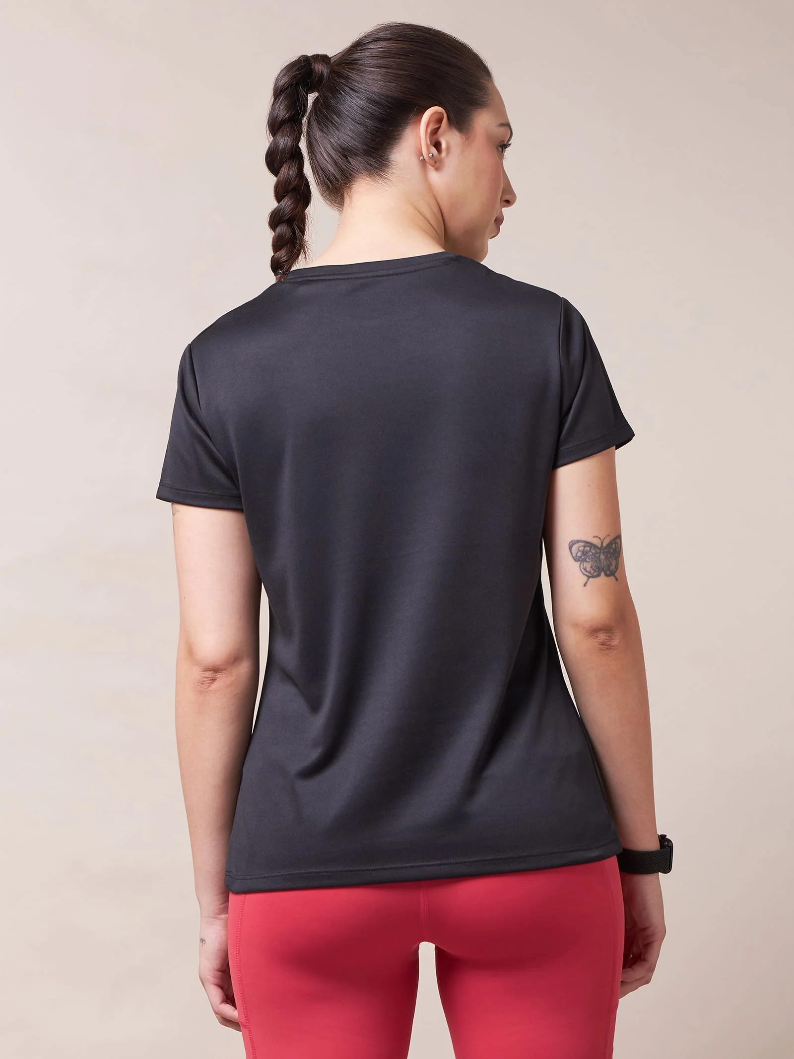 Solid Active T-shirt with Logo - Image 6