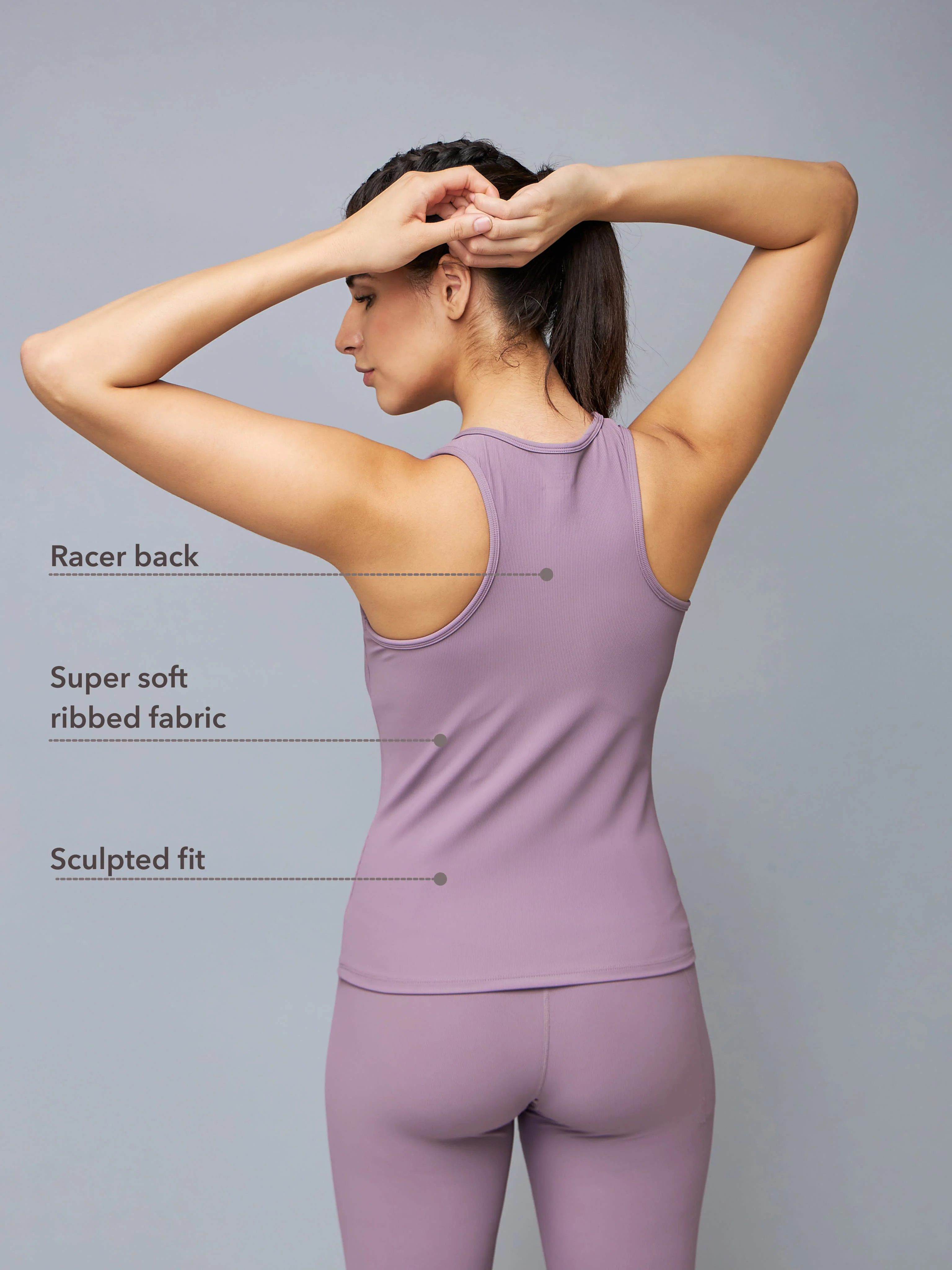 Solid Racerback Tank Top - Image 4