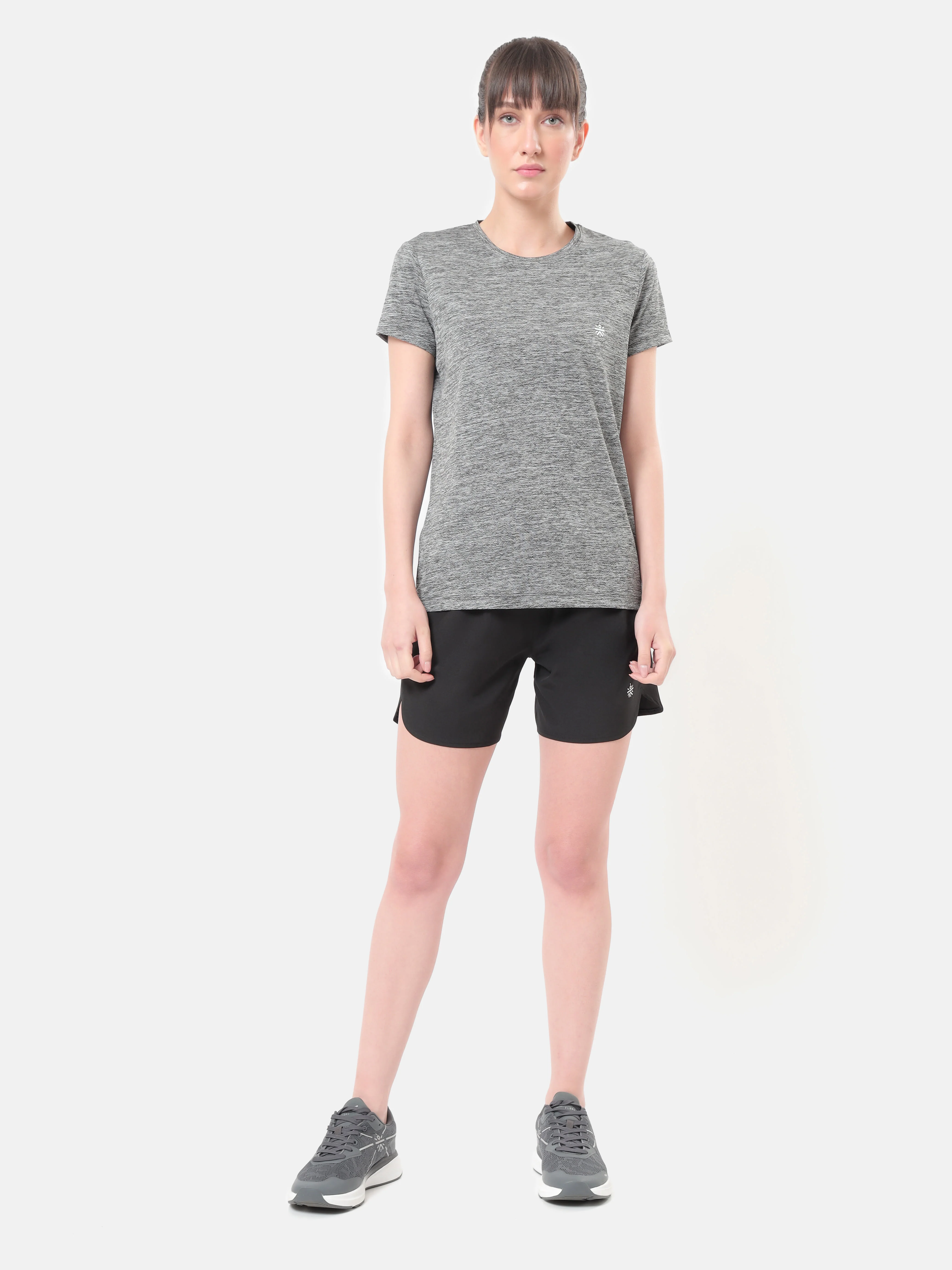 Pack of 2 Solid Shorts with Curved Hem - Image 4