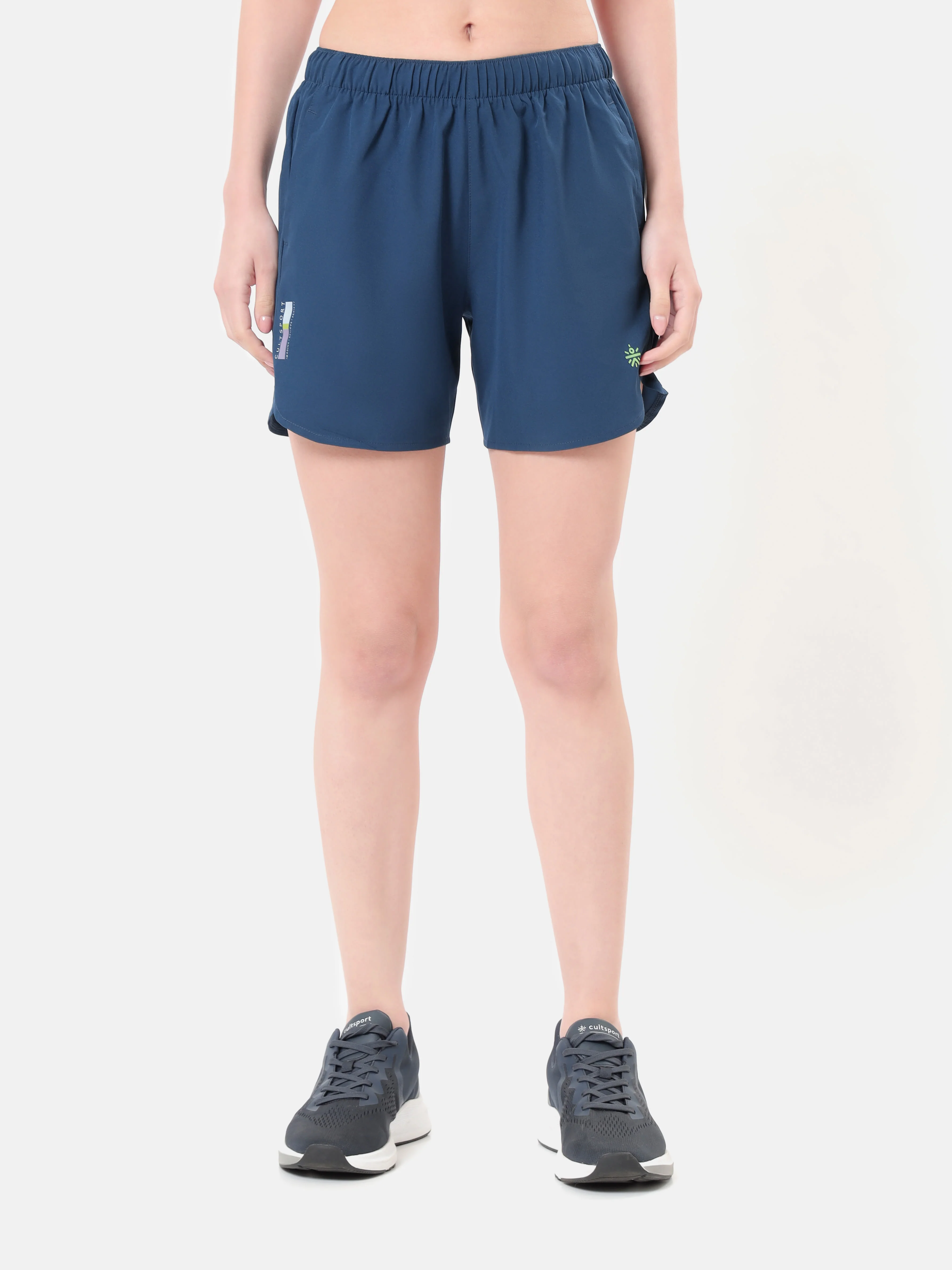 Pack of 2 Solid Shorts with Curved Hem - Image 5