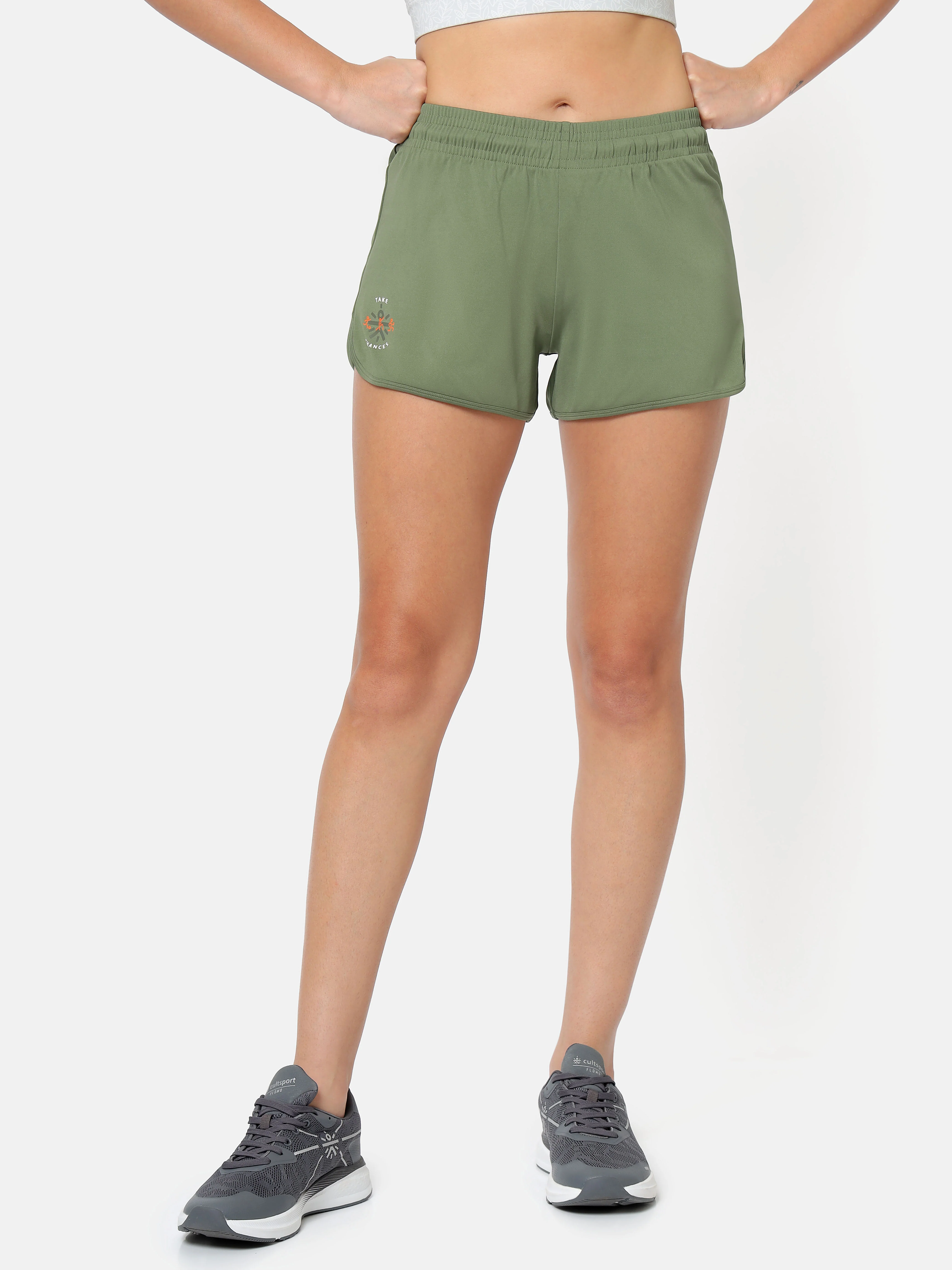 Solid Shorts with Curved Hem Pack of 2 - Image 5