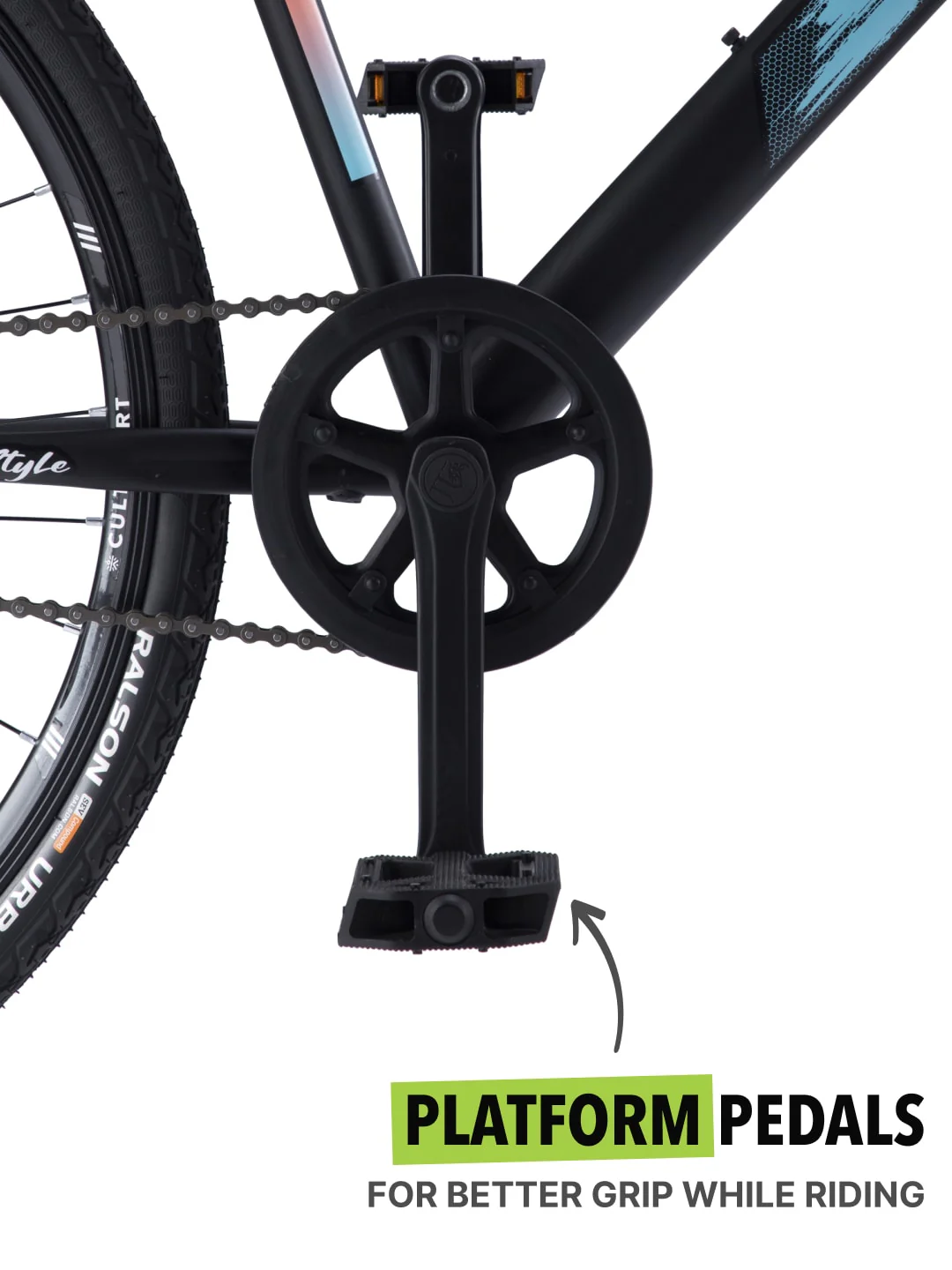 Sonic700CBlack Steel Single Speed 700C City Bike - Image 5