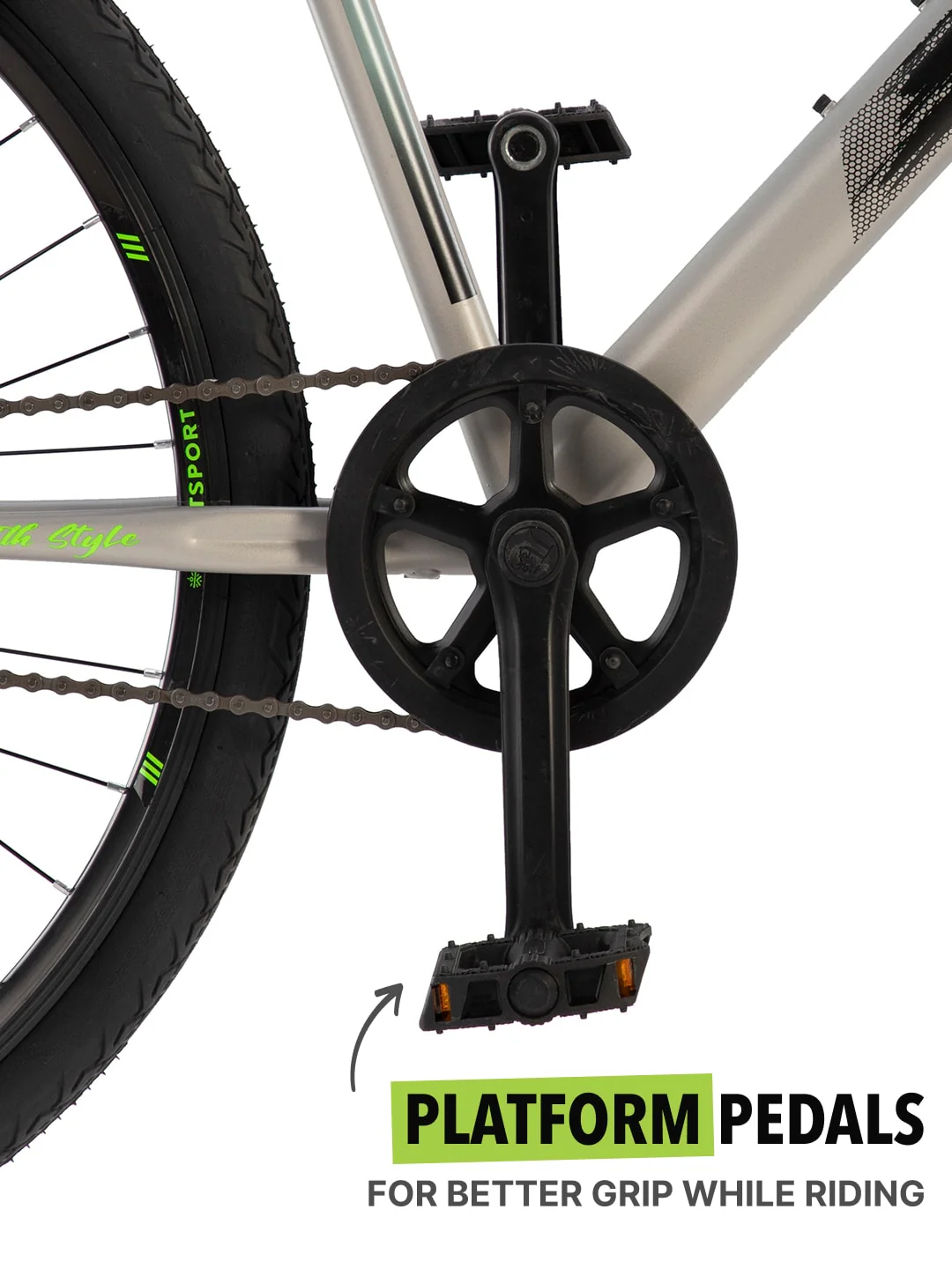 Sonic700CGrey Steel Single Speed 700CCity Bike - Image 4