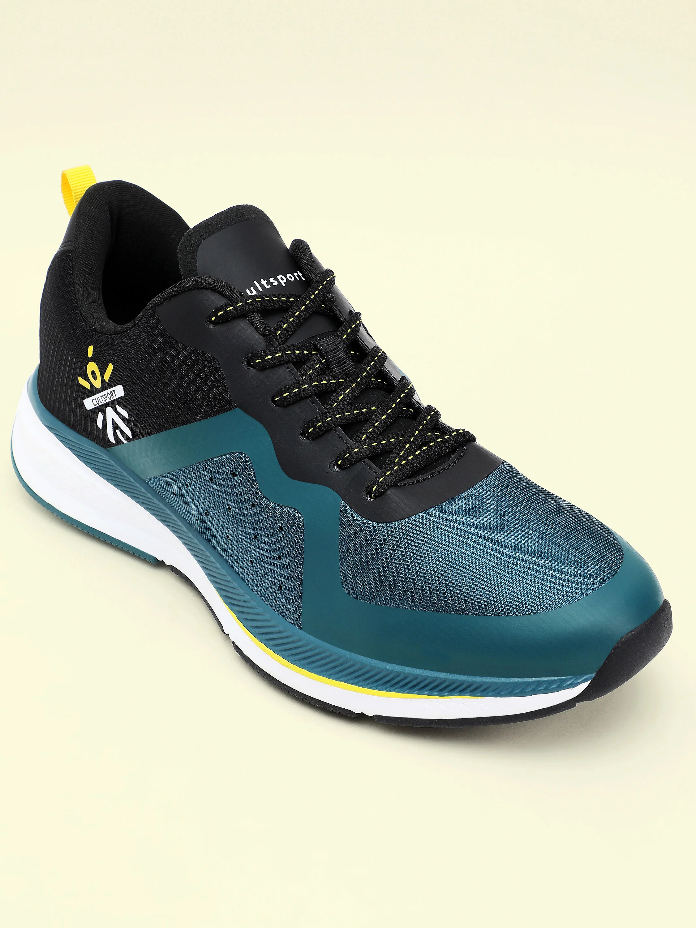 cult Speedster Men Running Shoes - Black/ Dark Teal - Image 2