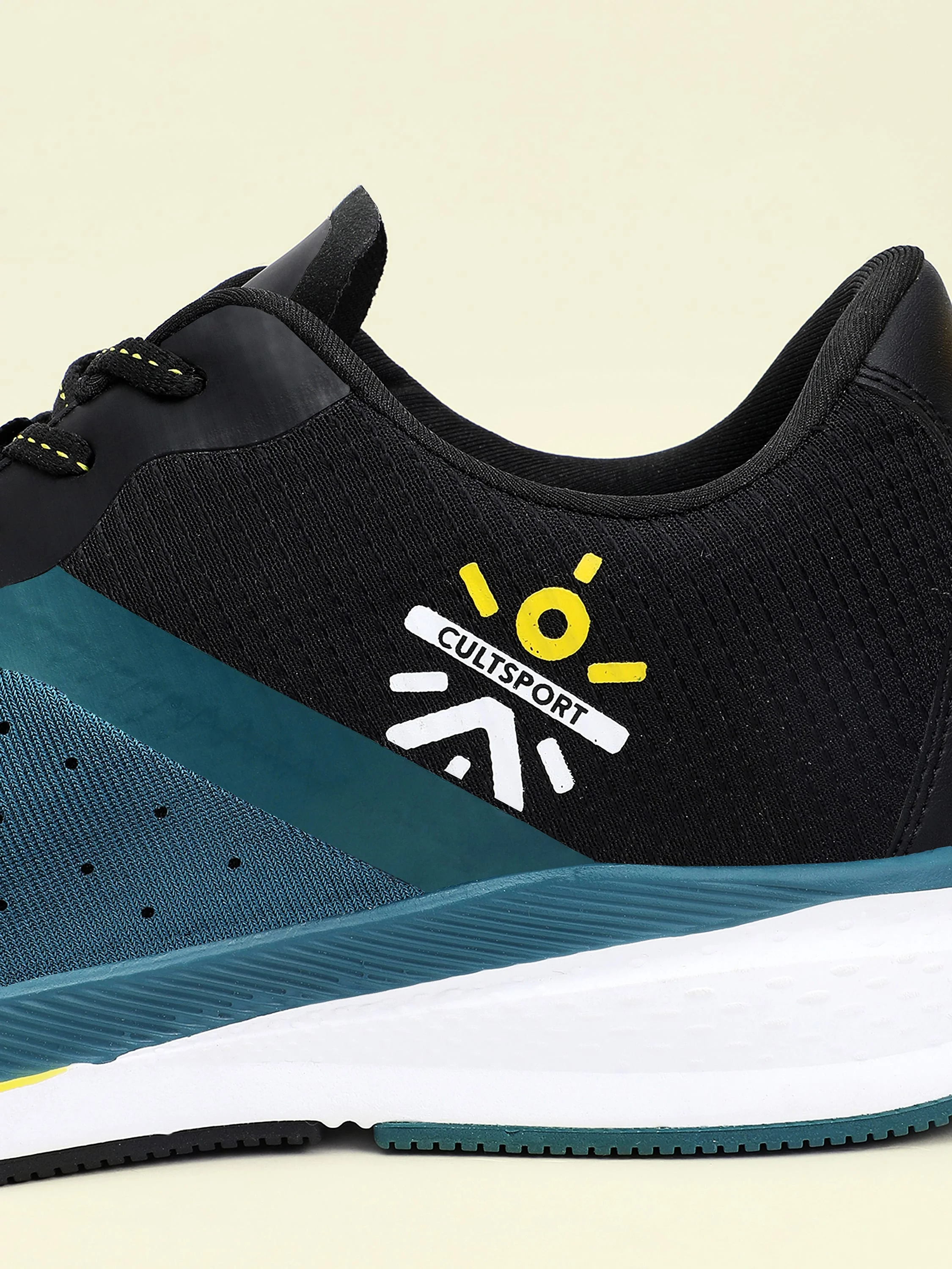 cult Speedster Men Running Shoes - Black/ Dark Teal - Image 8