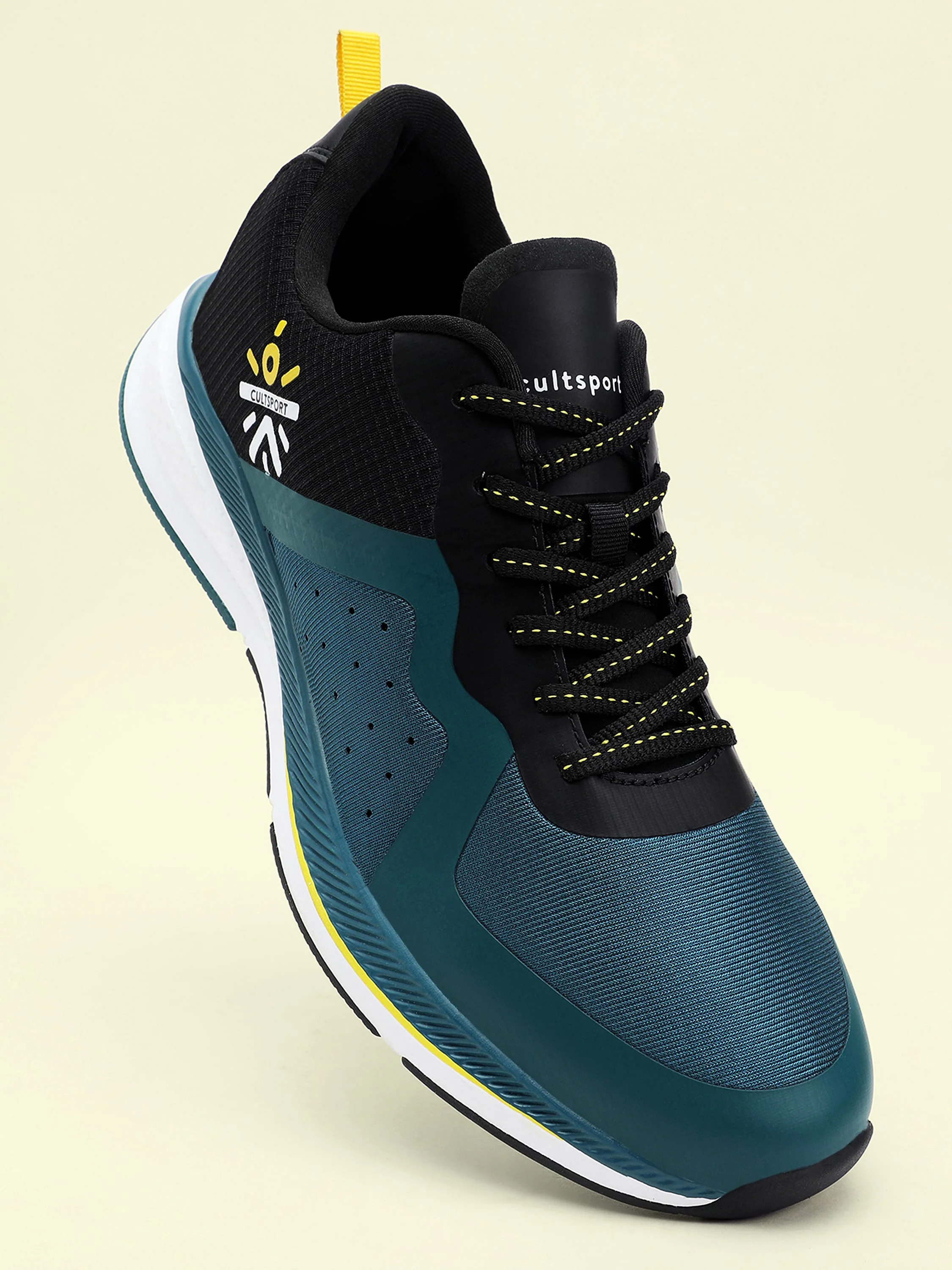 cult Speedster Men Running Shoes - Black/ Dark Teal - Image 9