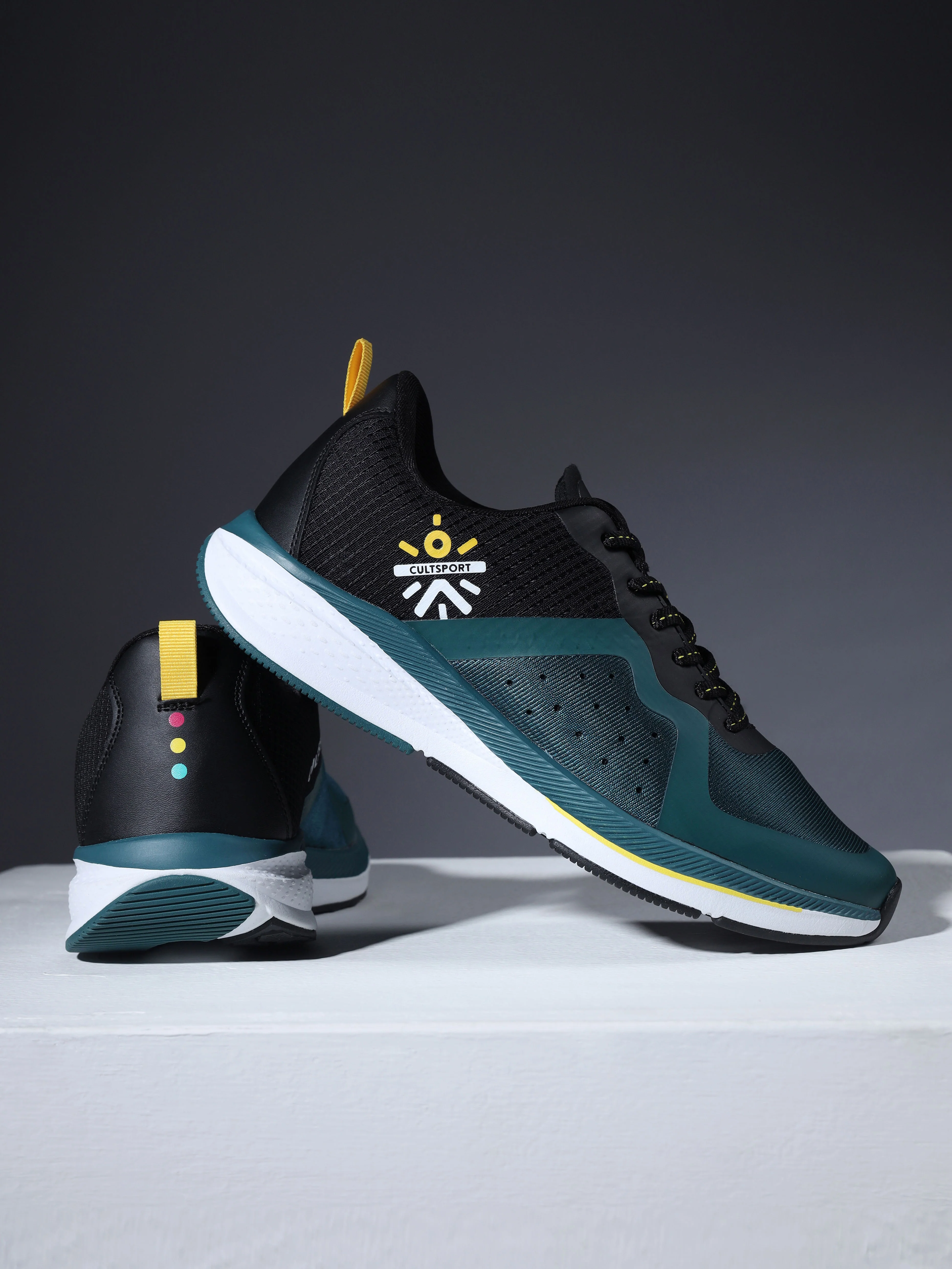 cult Speedster Women Running Shoes - Black/ Dark Teal - Image 4
