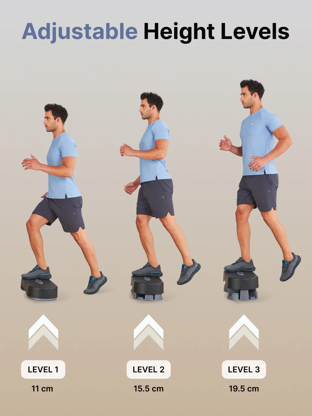 Stepper with Height Adjustment, Anti-Skid Rubber Pads & Slip-Resistant Platform - Image 5