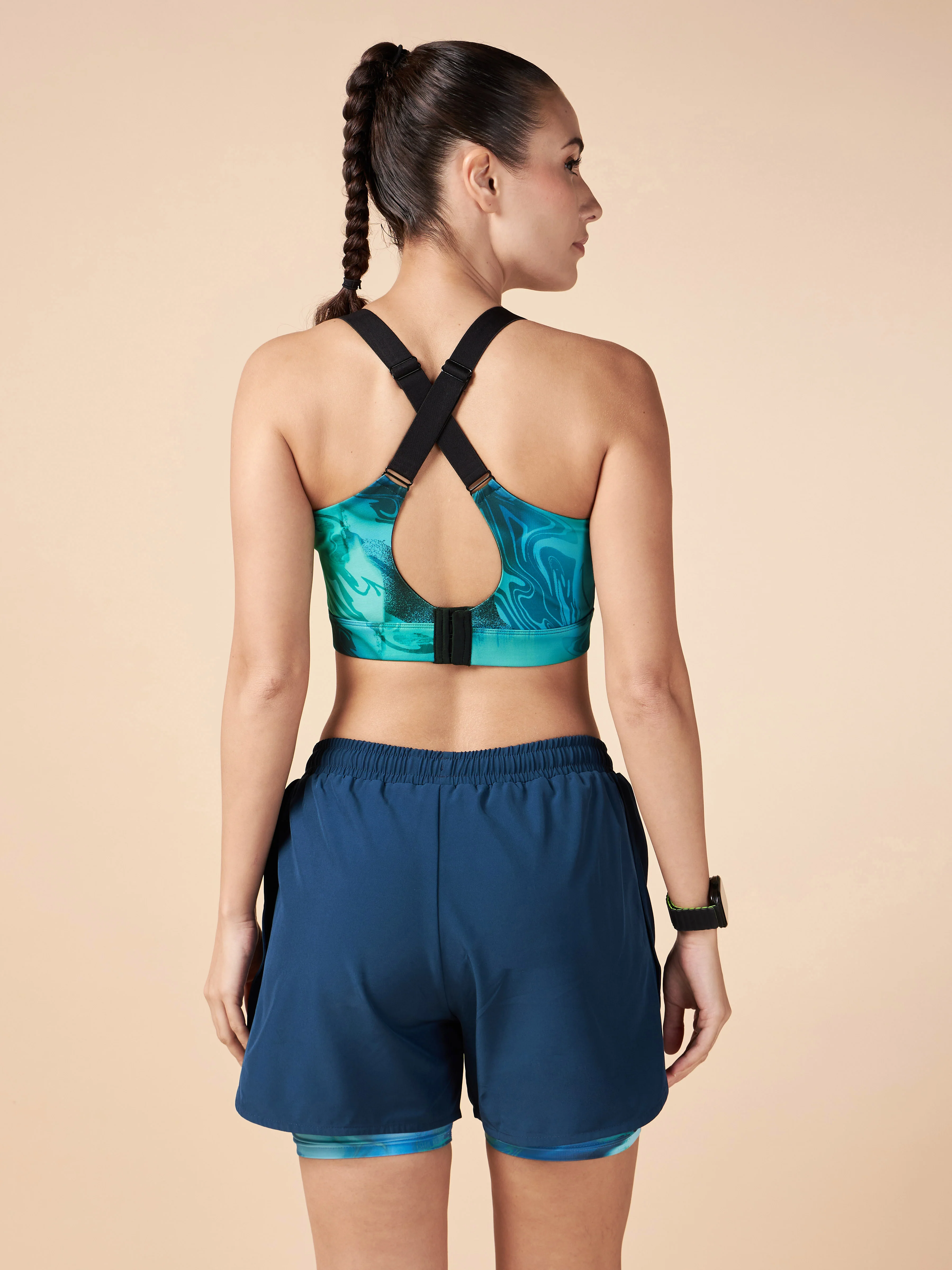 Teal High Impact Training Bra - Image 5