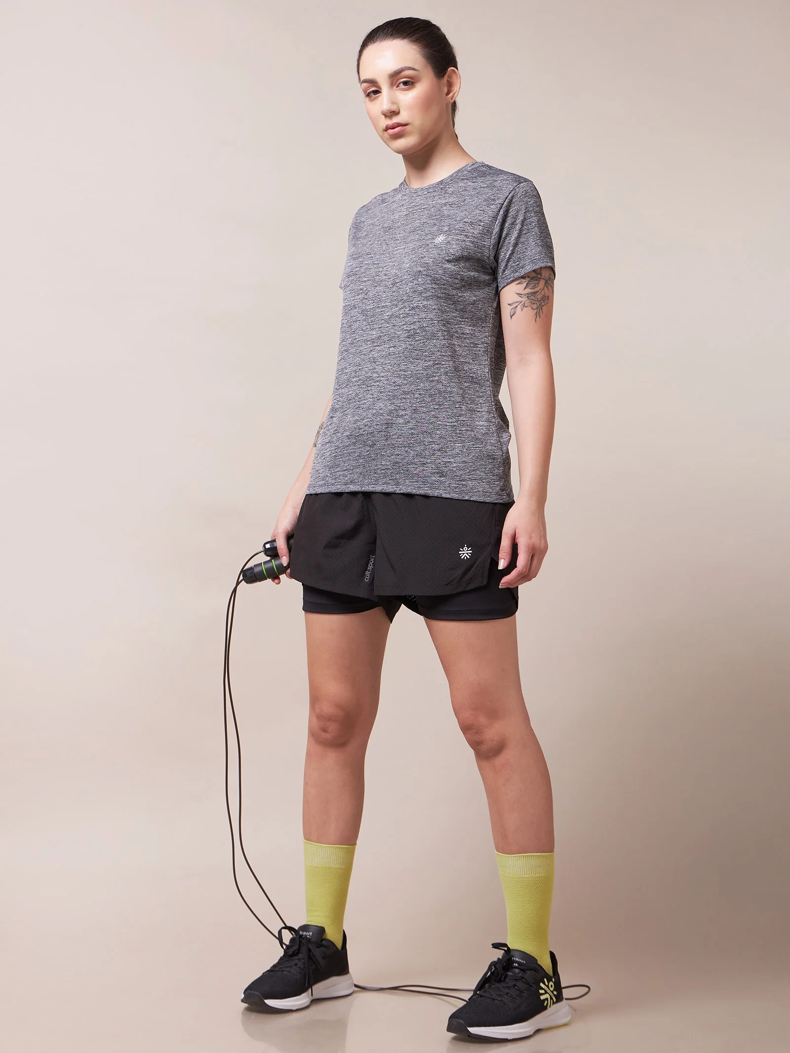 Textured Active T-shirt with Logo - Image 3