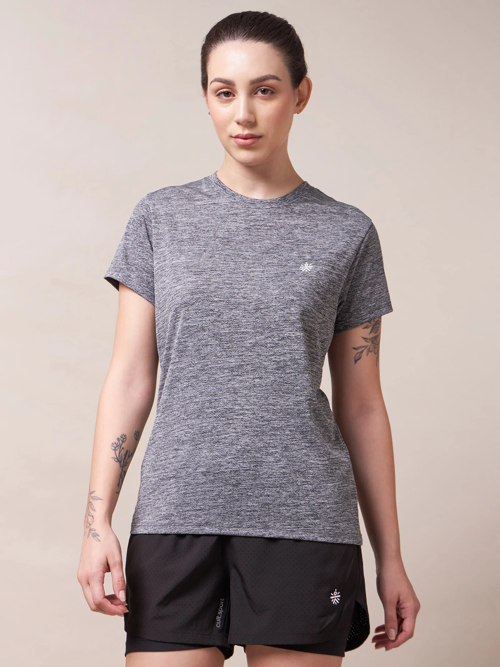 Textured Active T-shirt with Logo - Image 4