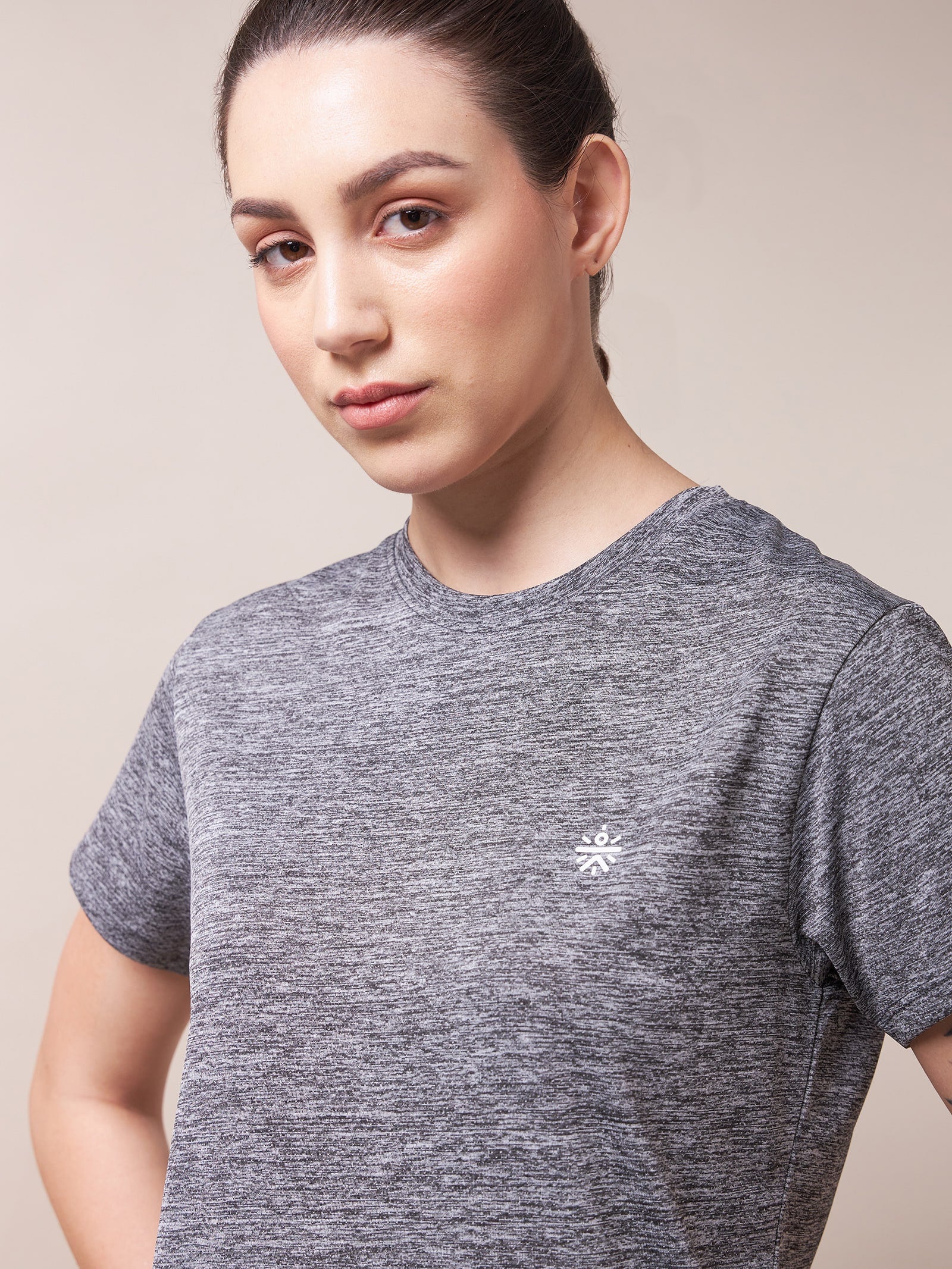 Textured Active T-shirt with Logo - Image 7