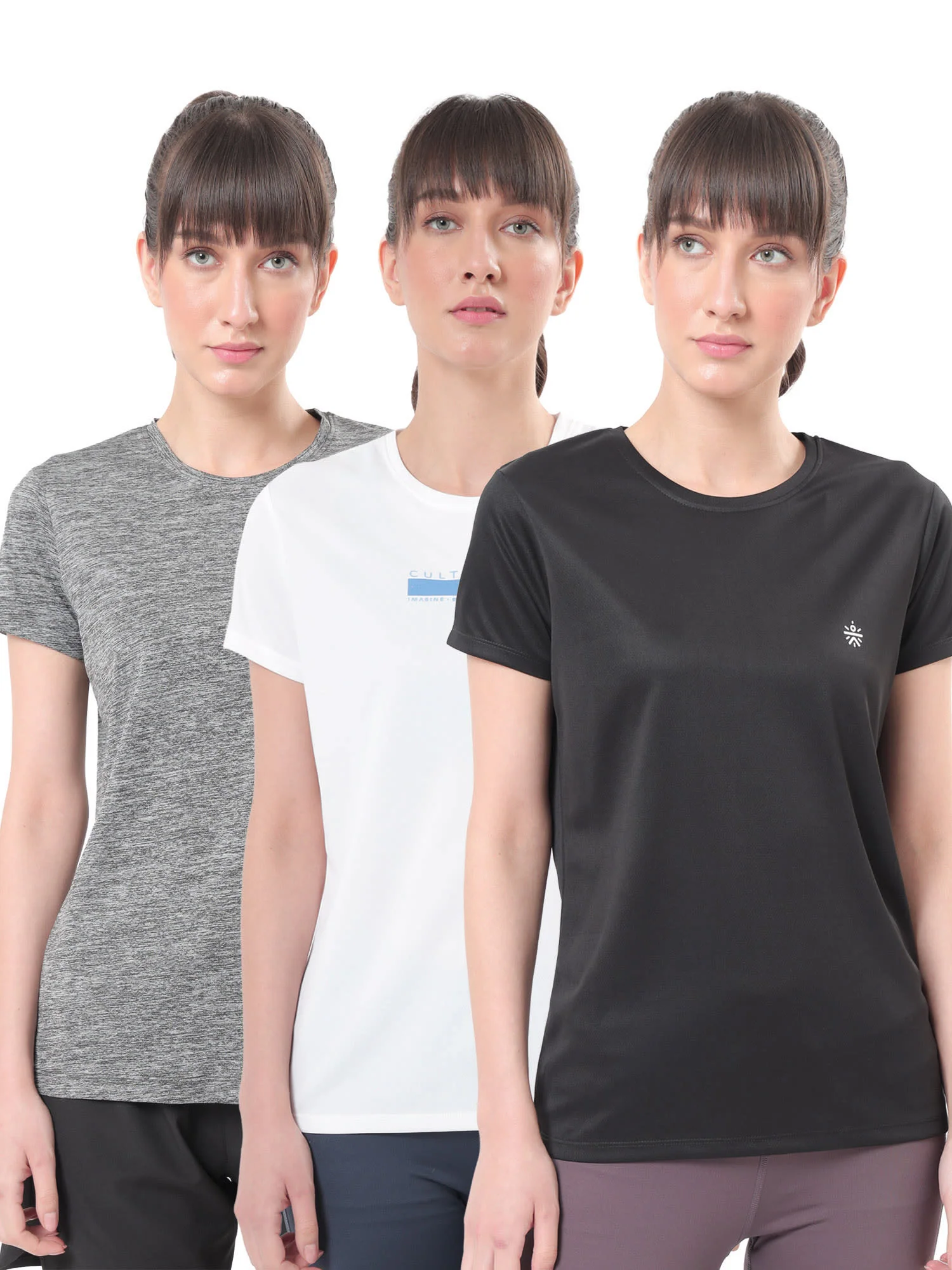 Textured Active T-shirt with Logo Pack of 3 - Image 8