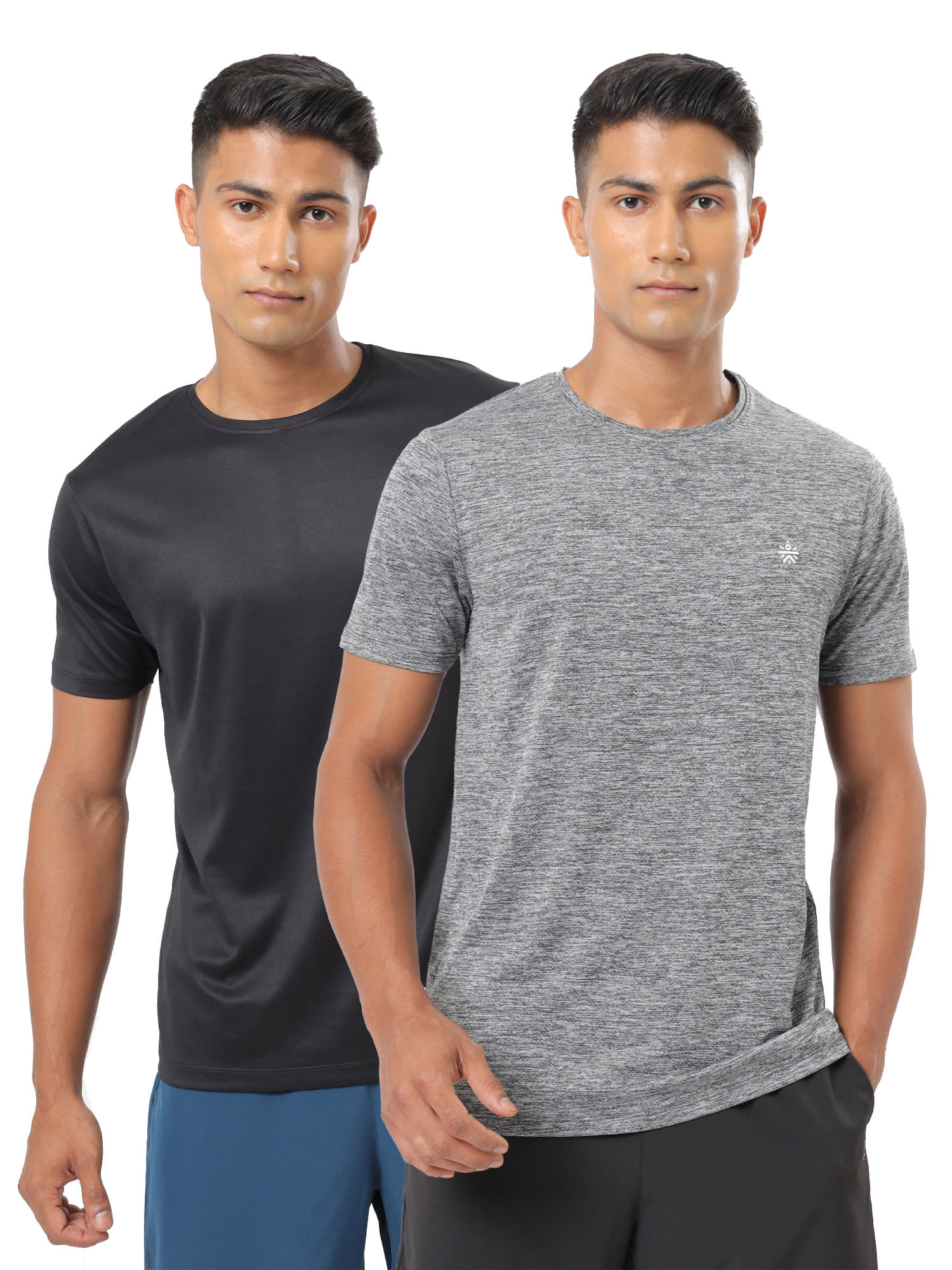 Textured Performance T-shirt with Logo Pack of 2 - Image 6