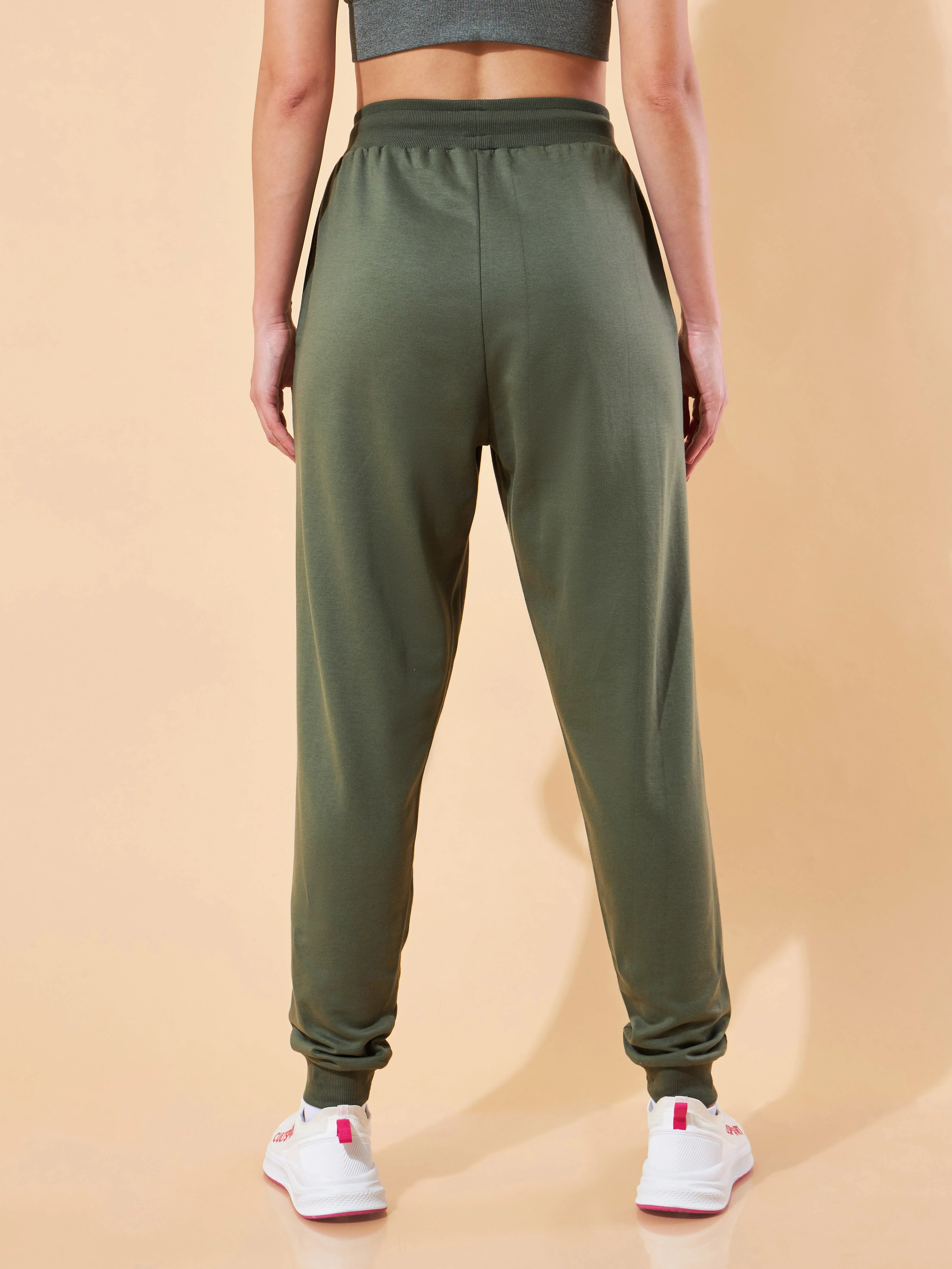 Olive Womens Essential All-Day Joggers - Image 4