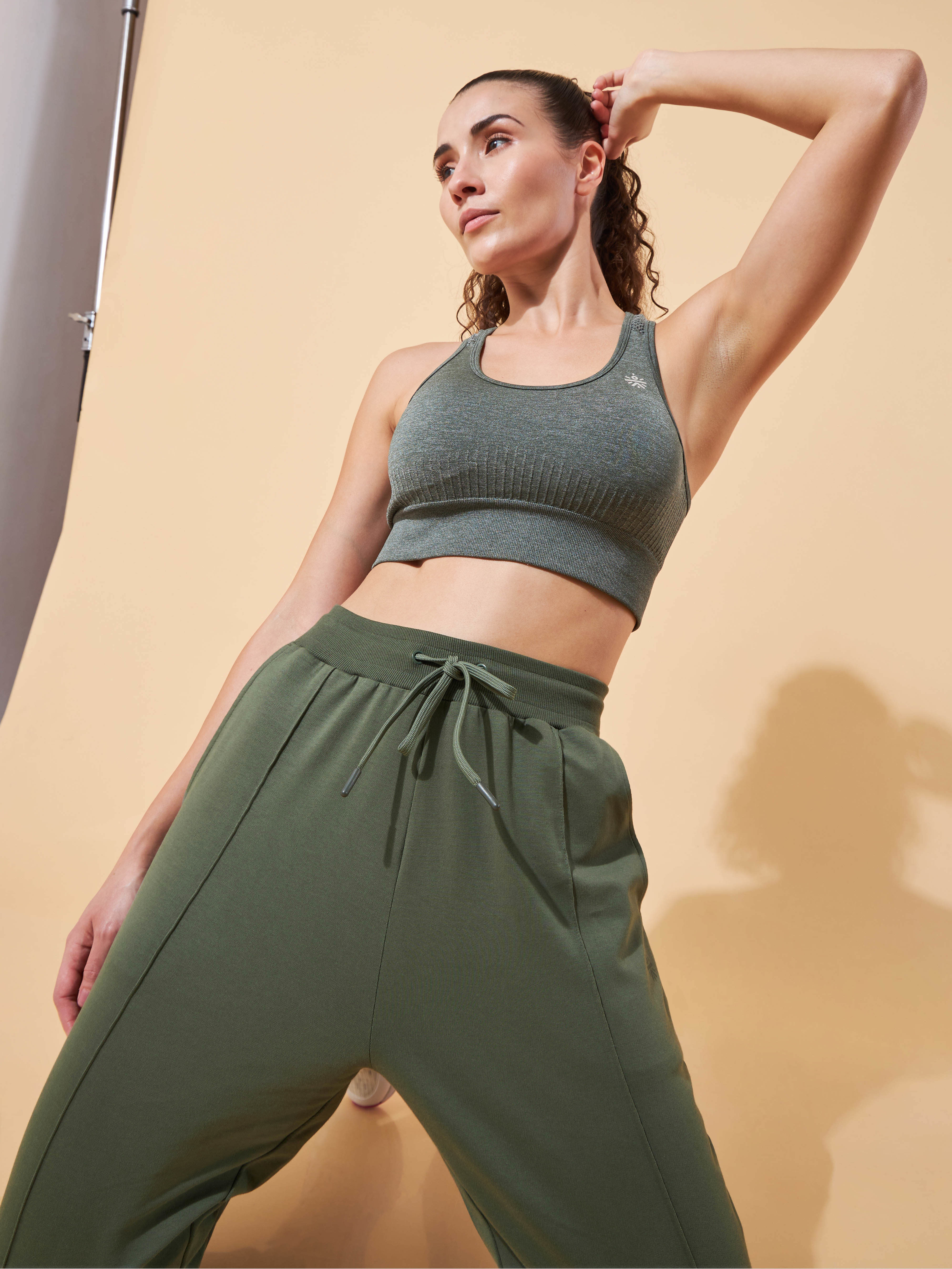 Olive Womens Essential All-Day Joggers - Image 6