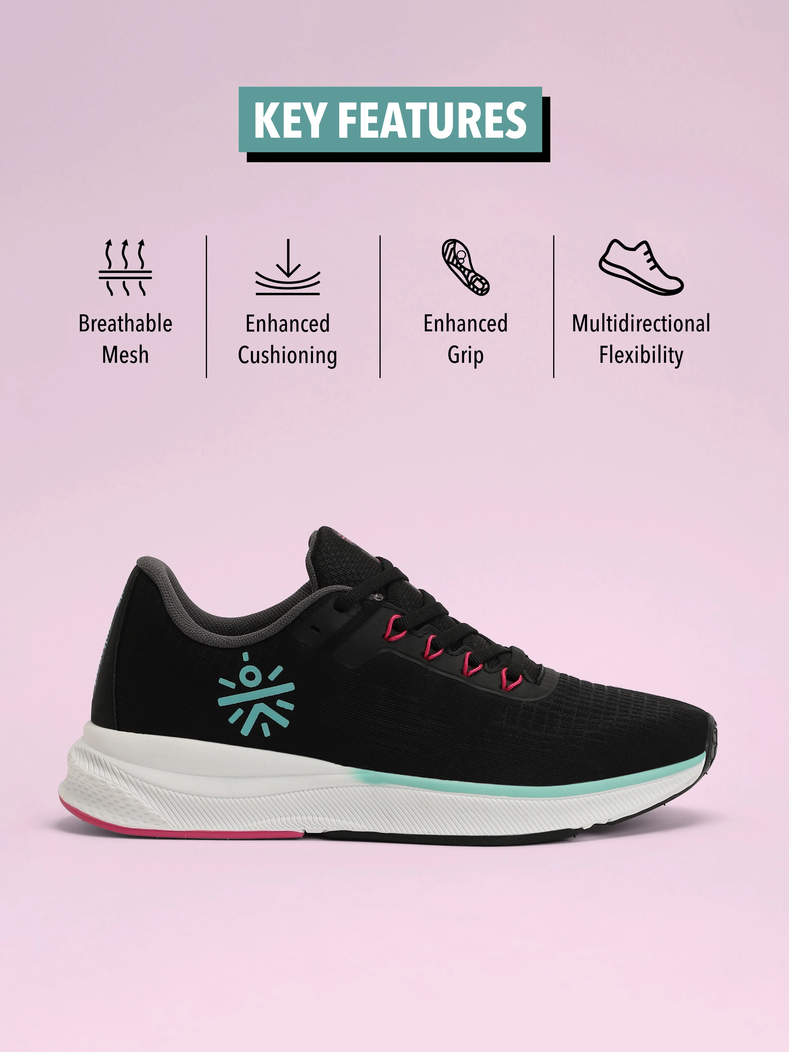 cult Thunderbird Women Running Shoes - Black - Image 3