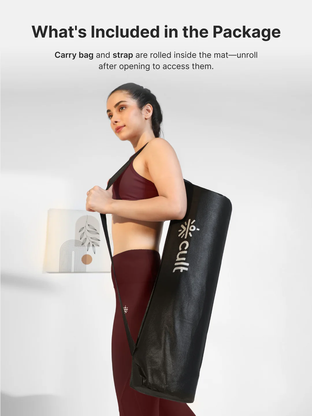 CULT TPE Yoga Mat 10mm Extra Thick with Carry Strap and Bag   Non-Toxic, Latex-Free, Anti-Slip, Tear-Resistant & Lightweight   Superior Cushioning for Joint Support, Meditation & Home Workouts- Teal - Image 11