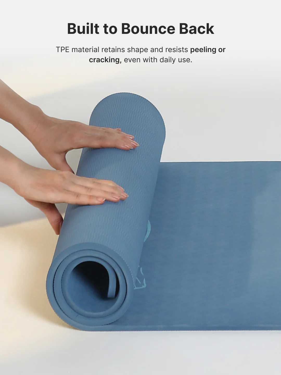 CULT TPE Yoga Mat 10mm Extra Thick with Carry Strap and Bag   Non-Toxic, Latex-Free, Anti-Slip, Tear-Resistant & Lightweight   Superior Cushioning for Joint Support, Meditation & Home Workouts- Teal - Image 8