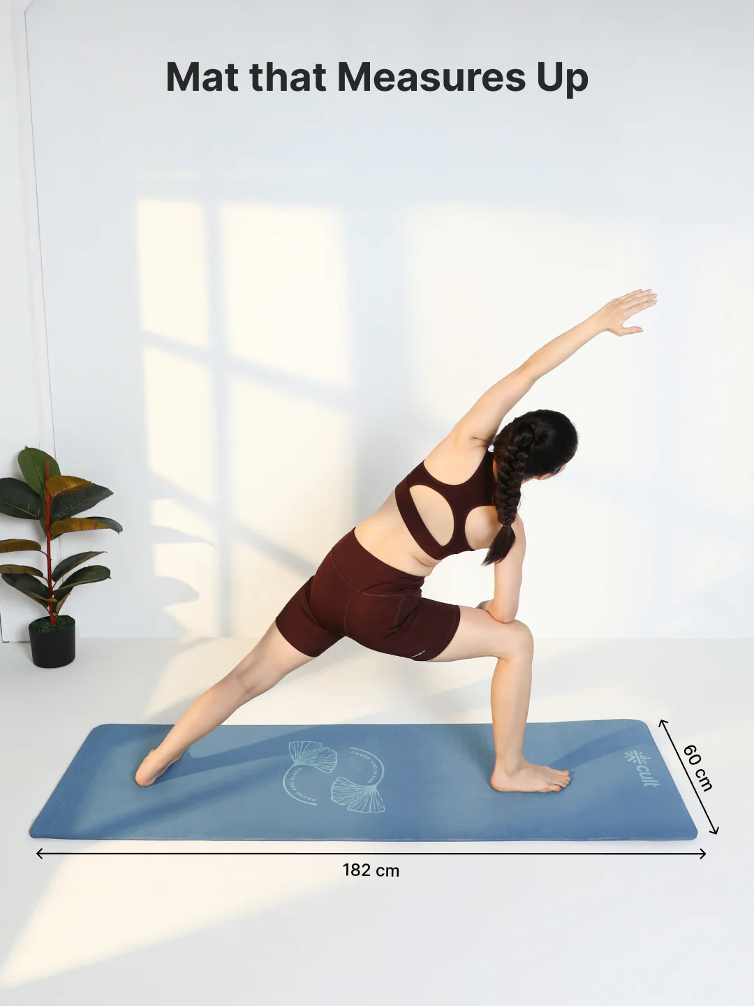 CULT TPE Yoga Mat 10mm Extra Thick with Carry Strap and Bag   Non-Toxic, Latex-Free, Anti-Slip, Tear-Resistant & Lightweight   Superior Cushioning for Joint Support, Meditation & Home Workouts- Teal - Image 9