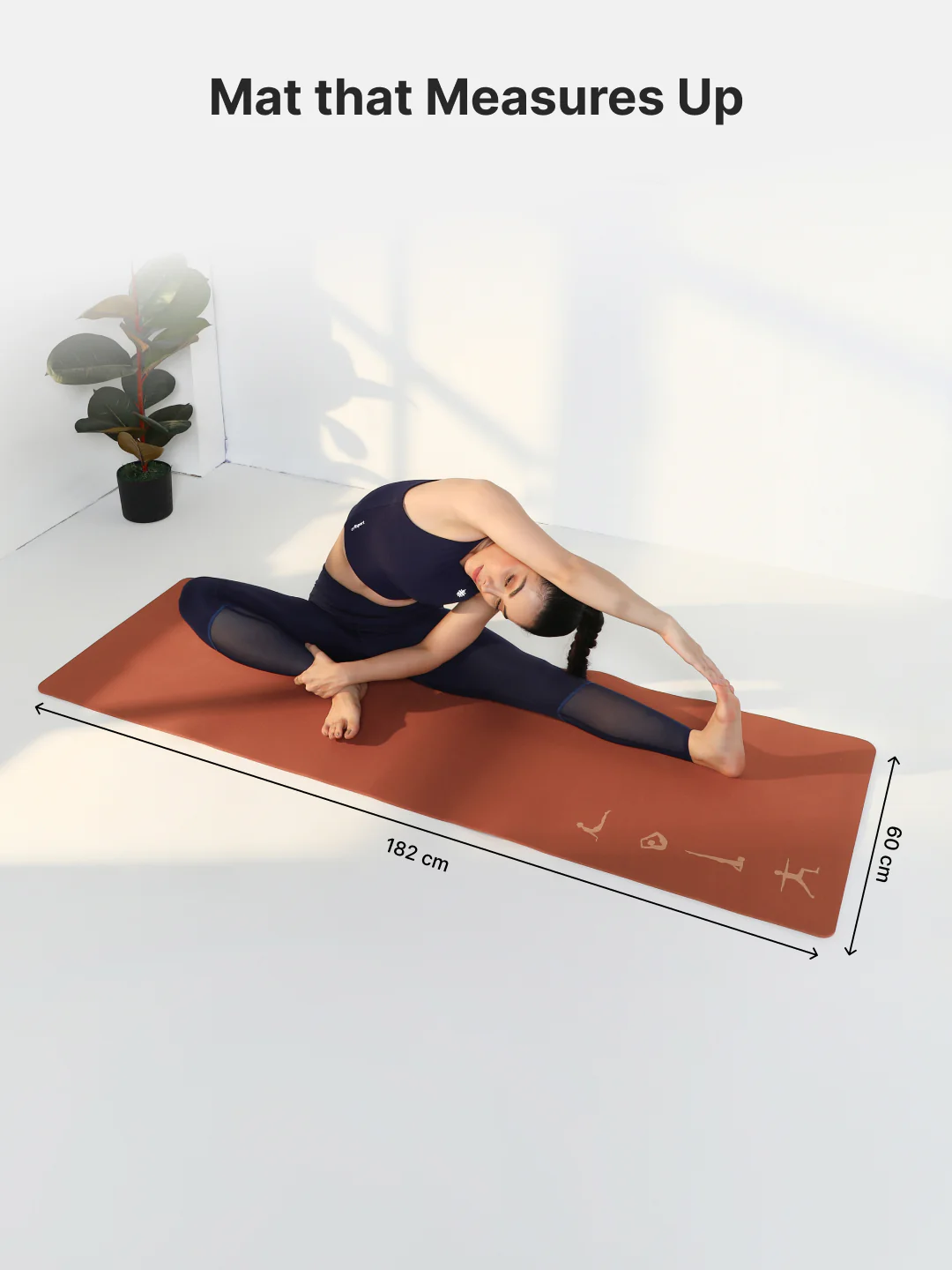 Cult TPE Yoga Mat, Non-Toxic Latex-Free, Anti-Slip, Extra-Thick Cushioning, Tear-Resistant, Travel Strap 6mm (Brown) - Image 8
