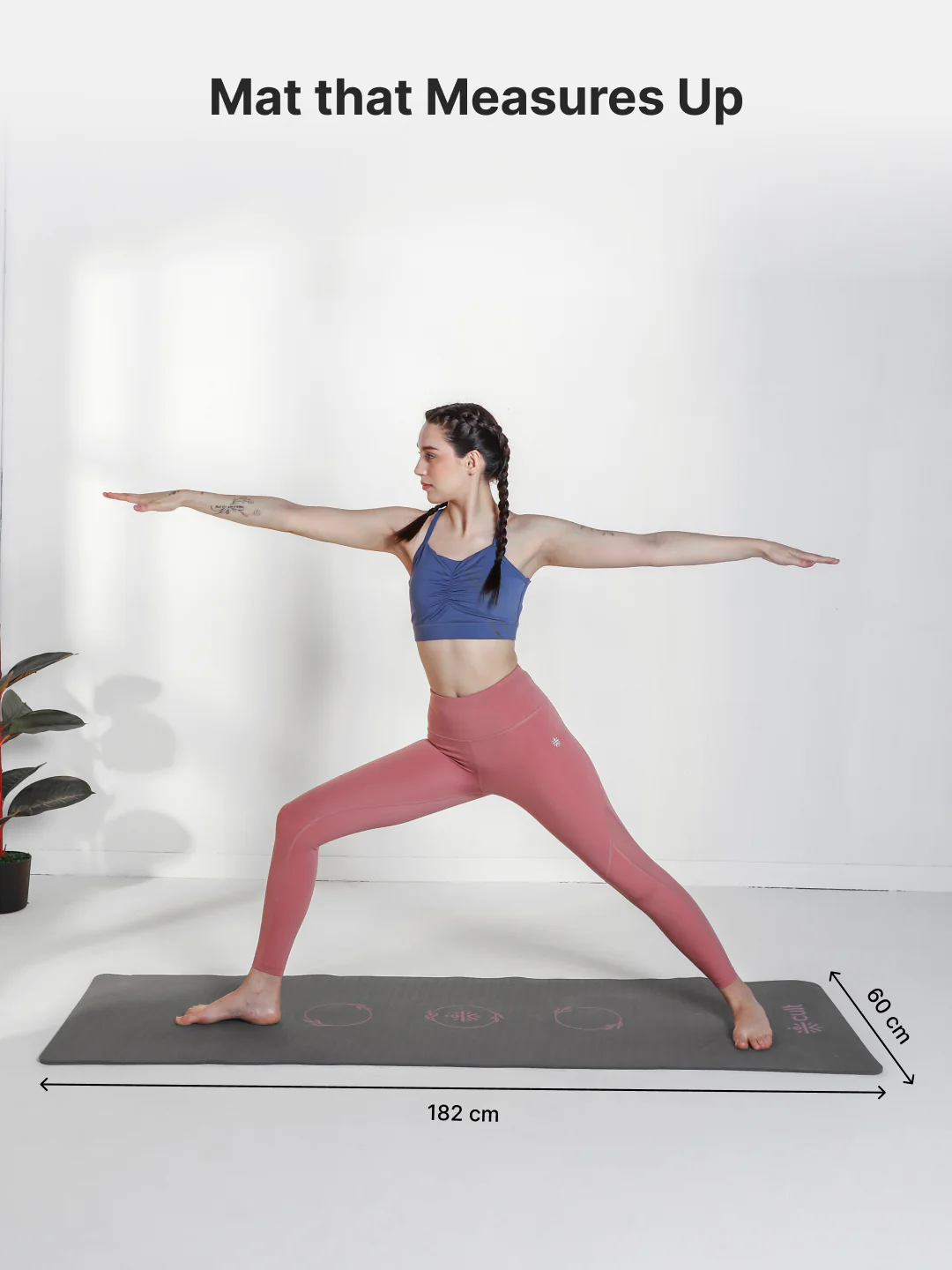CULT Ultra Cushioned 8mm TPE Yoga & Pilates Mat   Eco-Friendly, Skin-Friendly, Anti-Skid, Tear-Resistant, Lightweight & Portable with Carry Strap and Bag  Ideal for Home, Gym & Outdoor Workouts - Dark Grey - Image 9