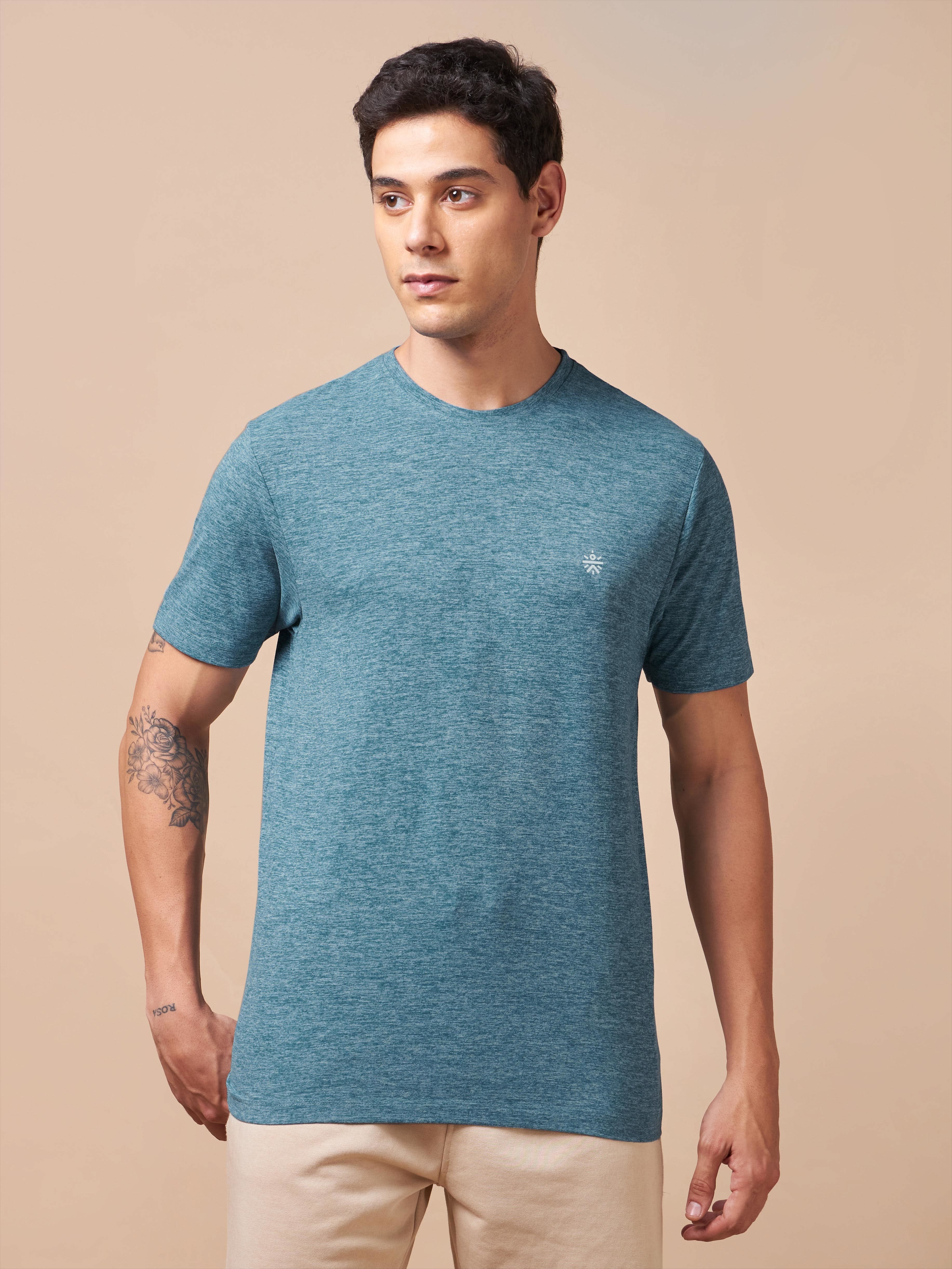 Men's Train All Day Blue Comfortech T-shirt - Image 4