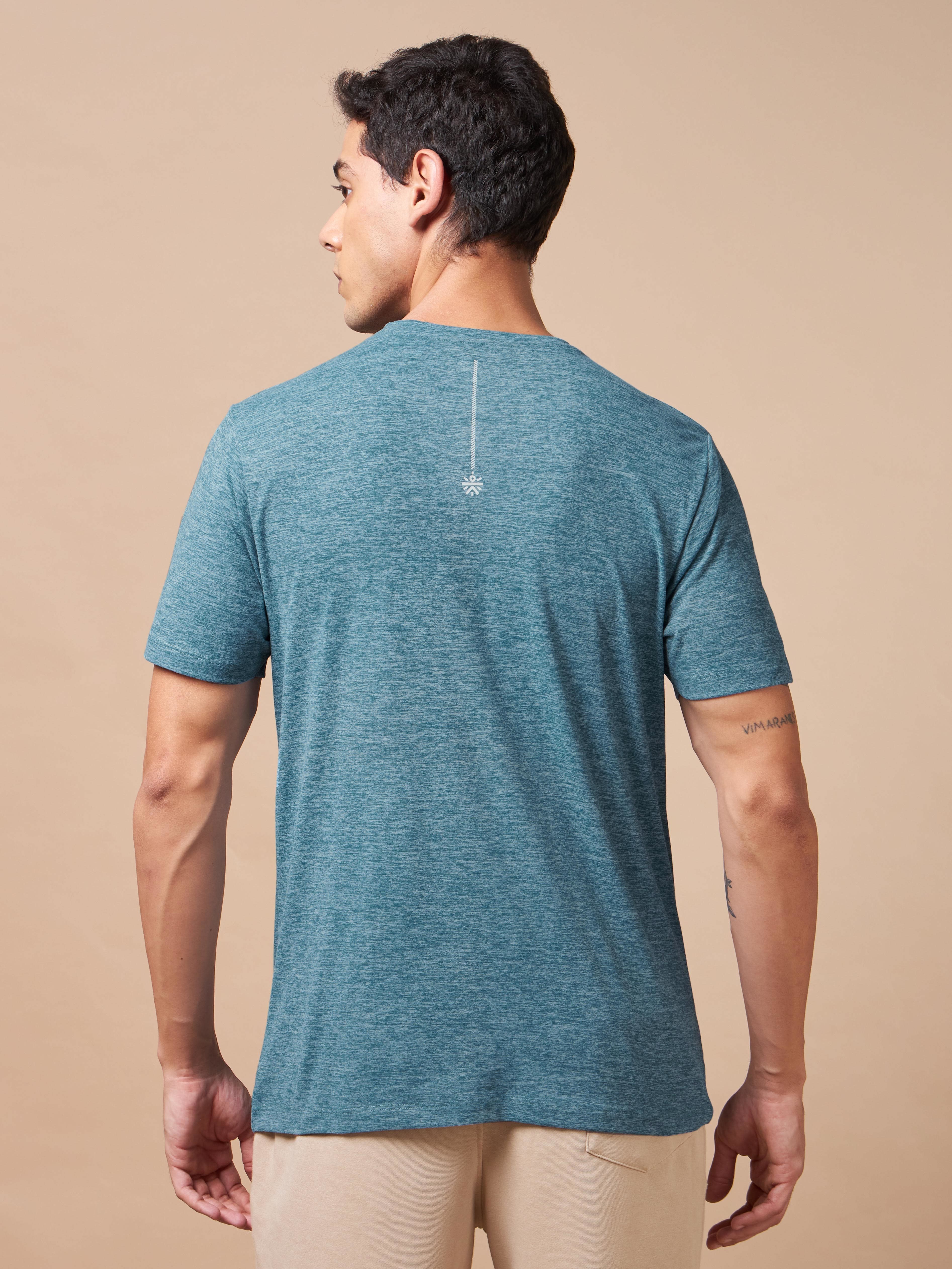 Men's Train All Day Blue Comfortech T-shirt - Image 6