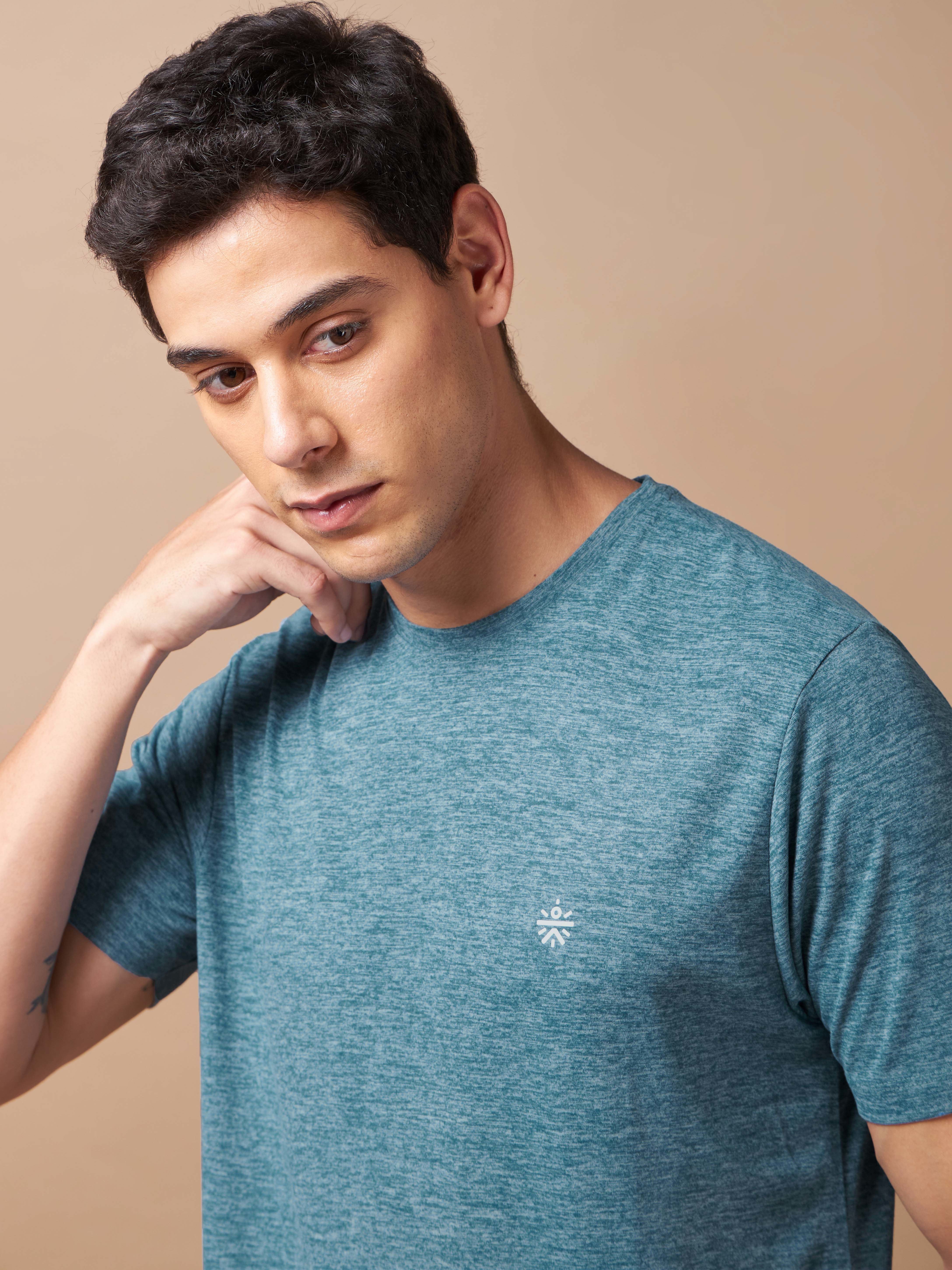Men's Train All Day Blue Comfortech T-shirt - Image 7
