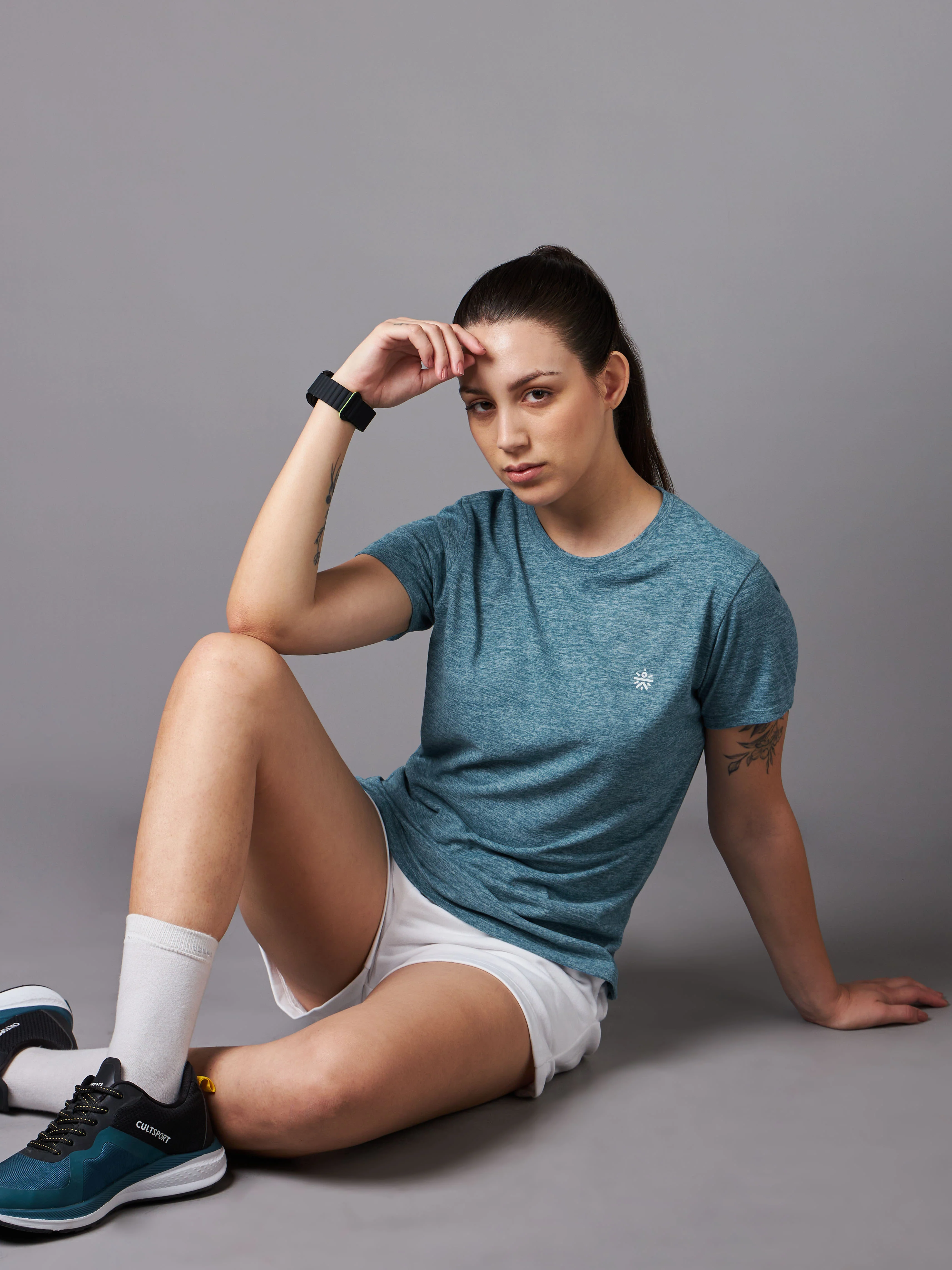 Women's Train All Day Blue Comfortech T-shirt - Image 3