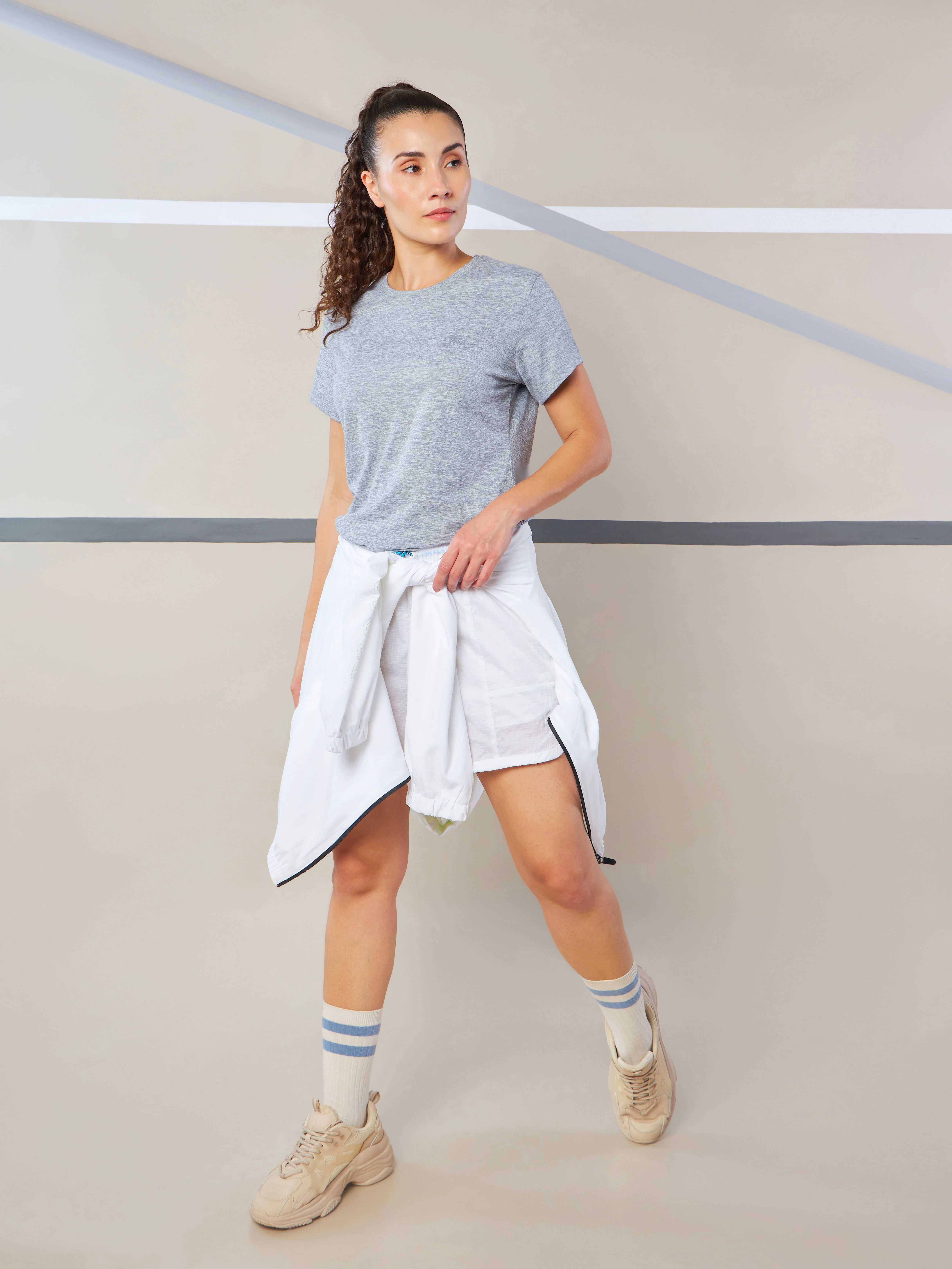 Women's Train All Day Grey Comfortech T-shirt - Image 2