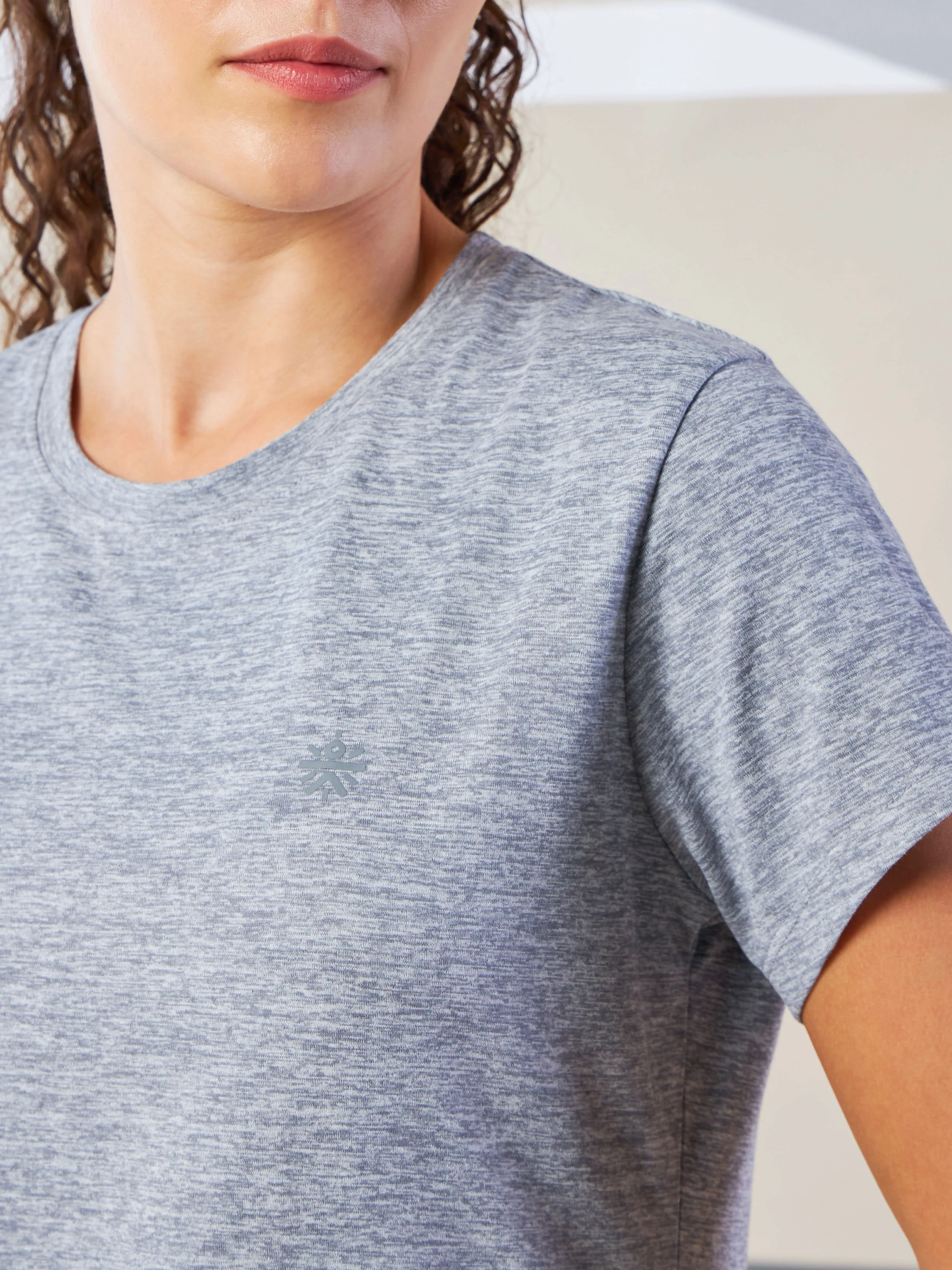 Women's Train All Day Grey Comfortech T-shirt - Image 7