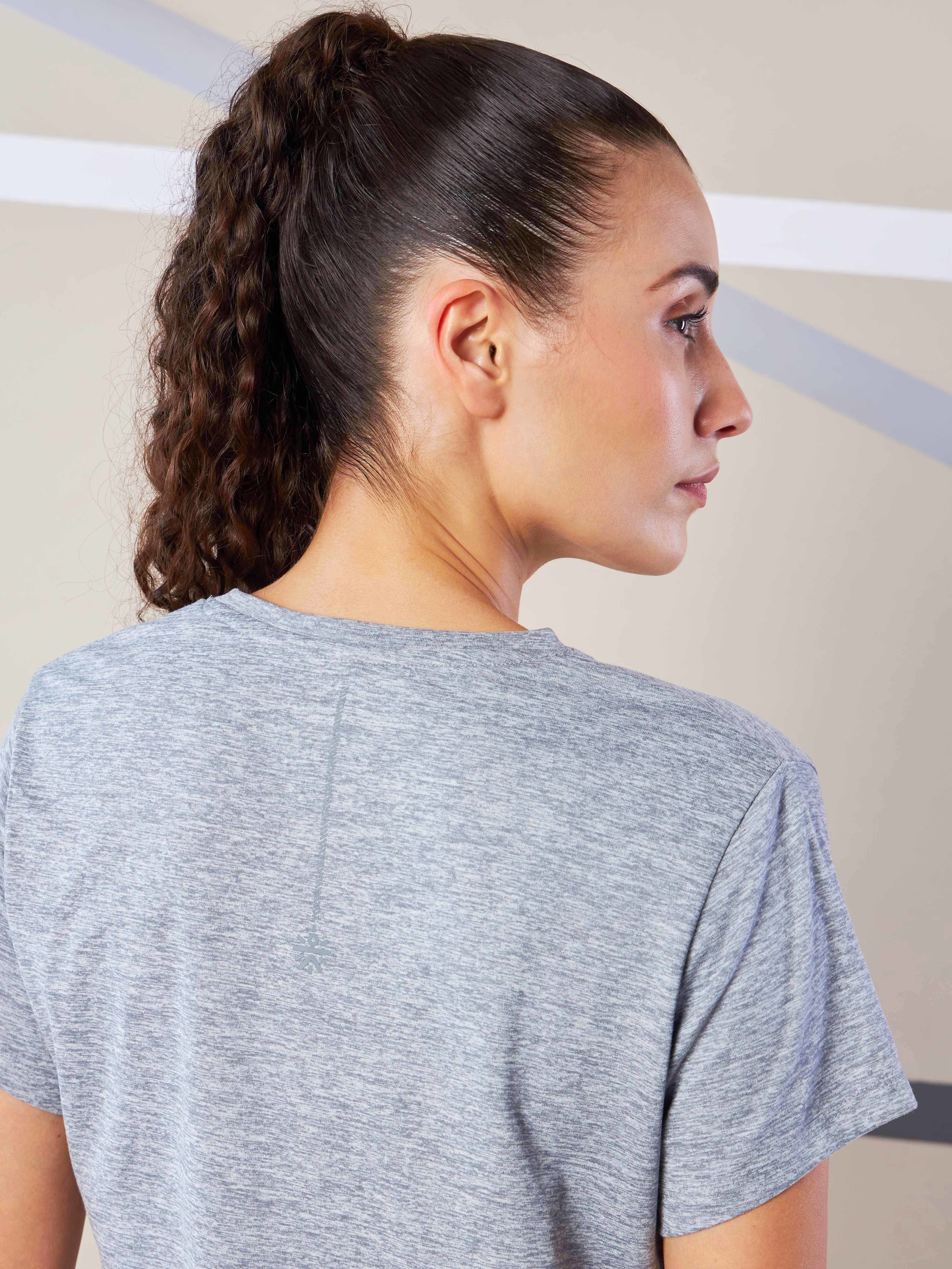Women's Train All Day Grey Comfortech T-shirt - Image 8