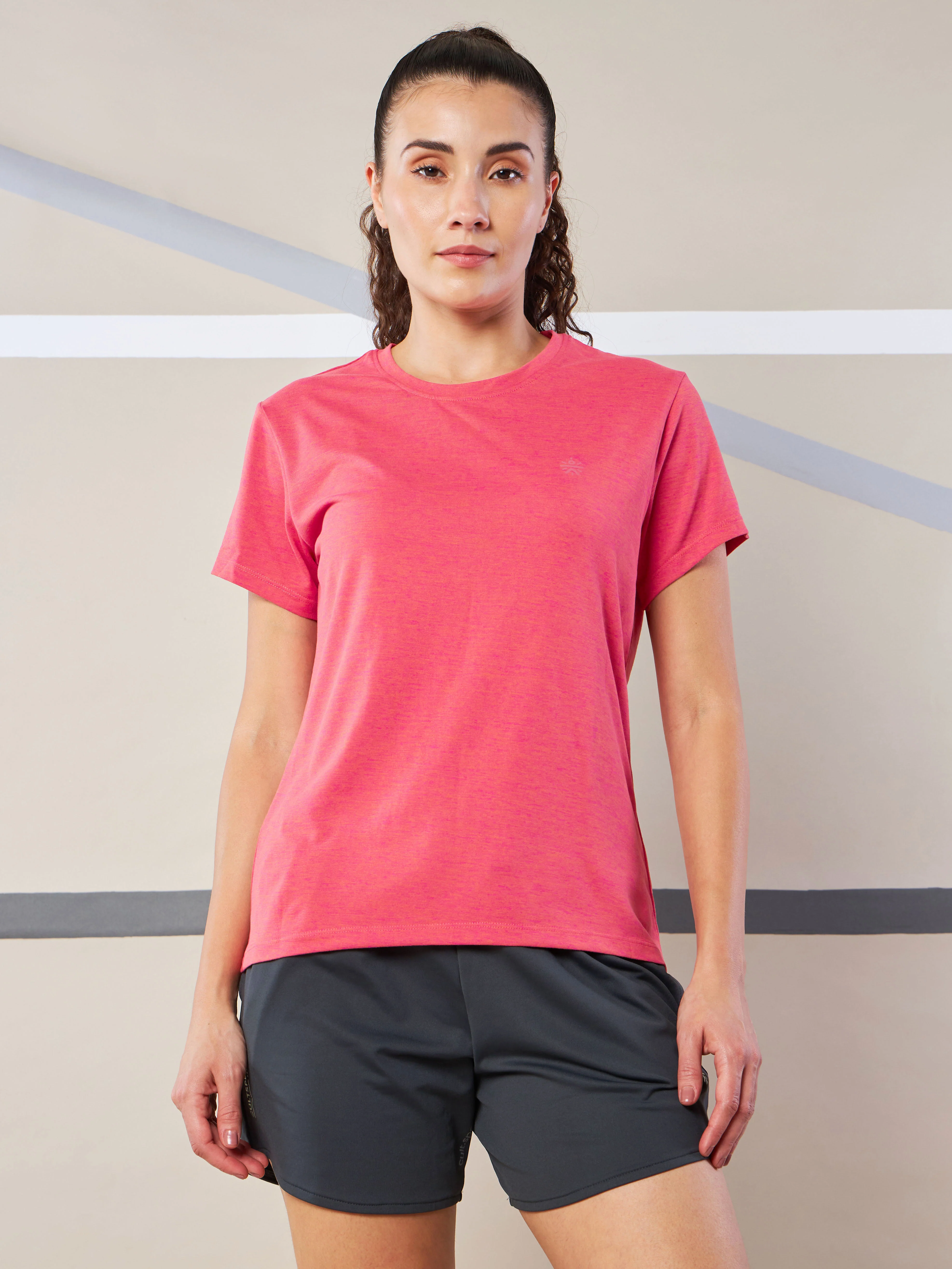 Women's Train All Day Pink Comfortech T-shirt - Image 4