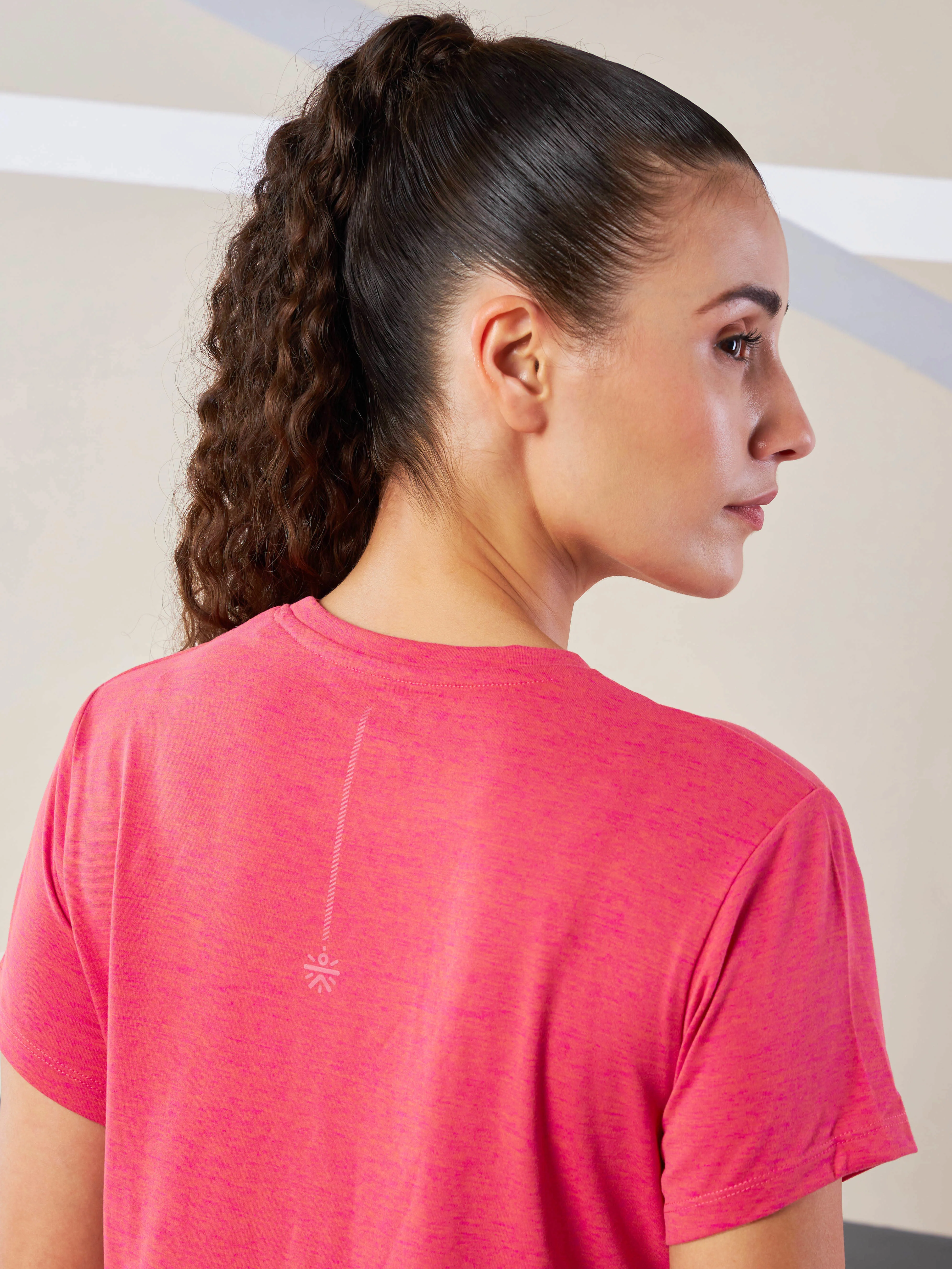 Women's Train All Day Pink Comfortech T-shirt - Image 9