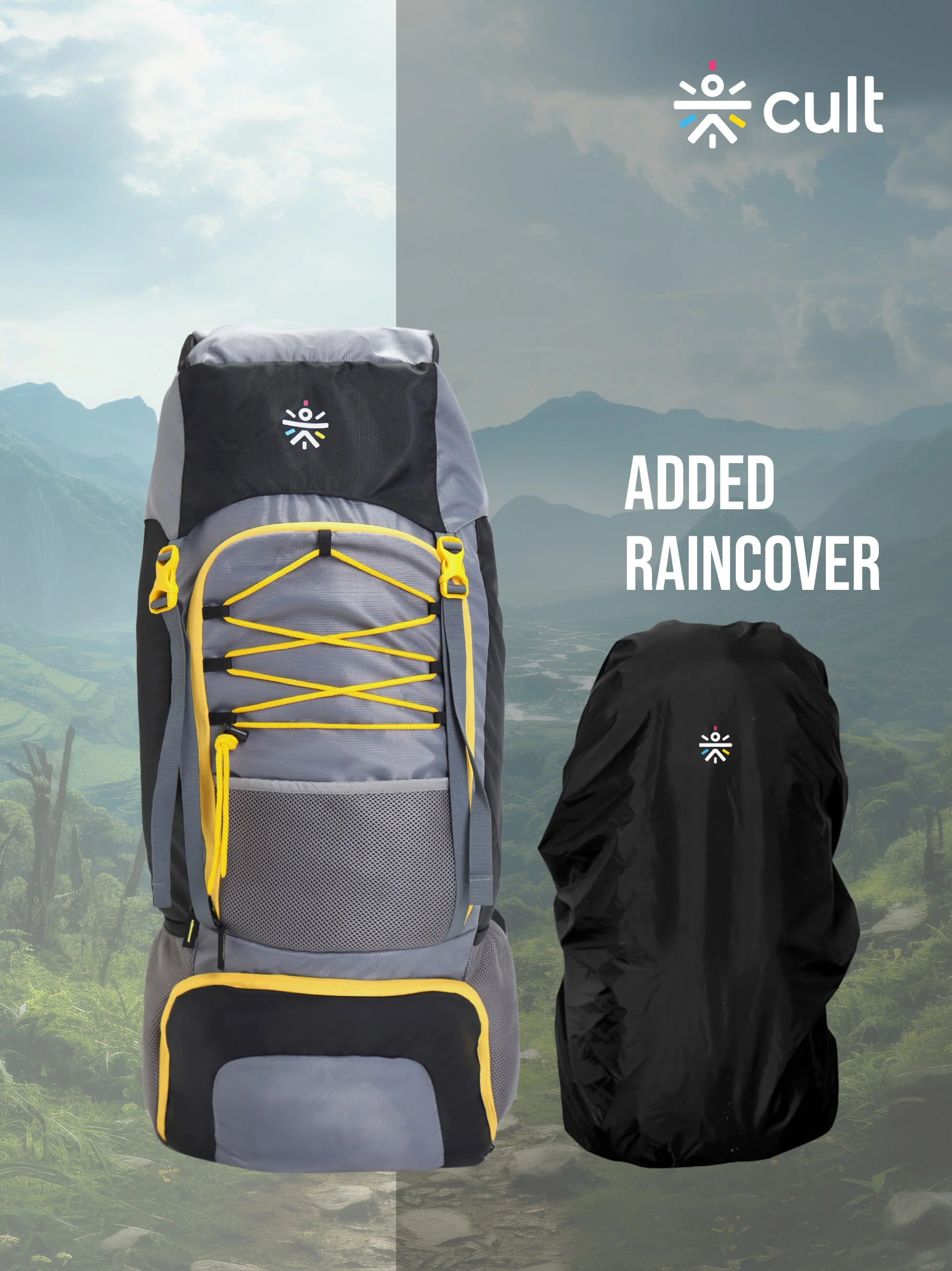 Travel Rucksack 75 L Black - Image 6