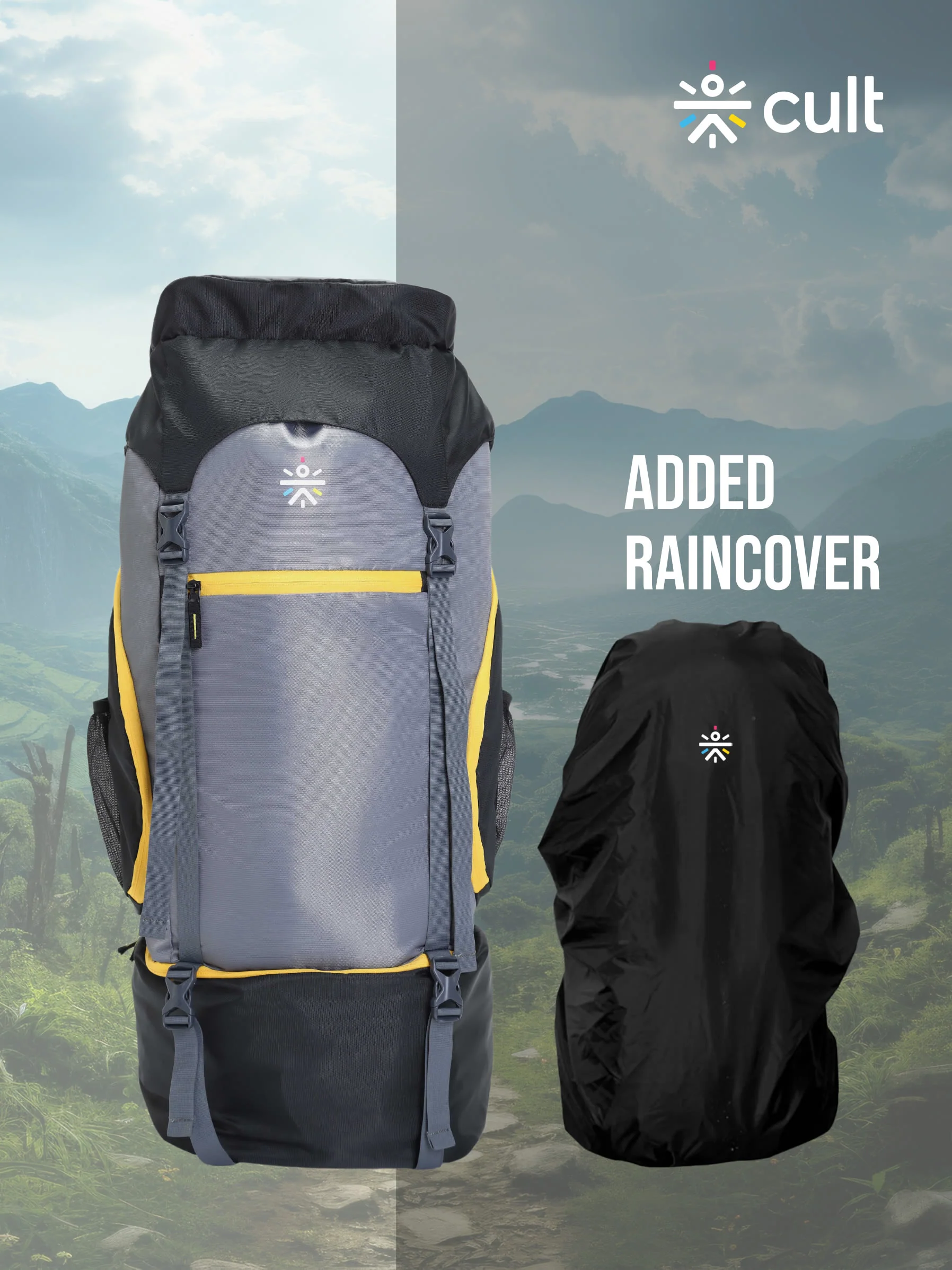 Travel Rucksack 80 L Black - Image 6