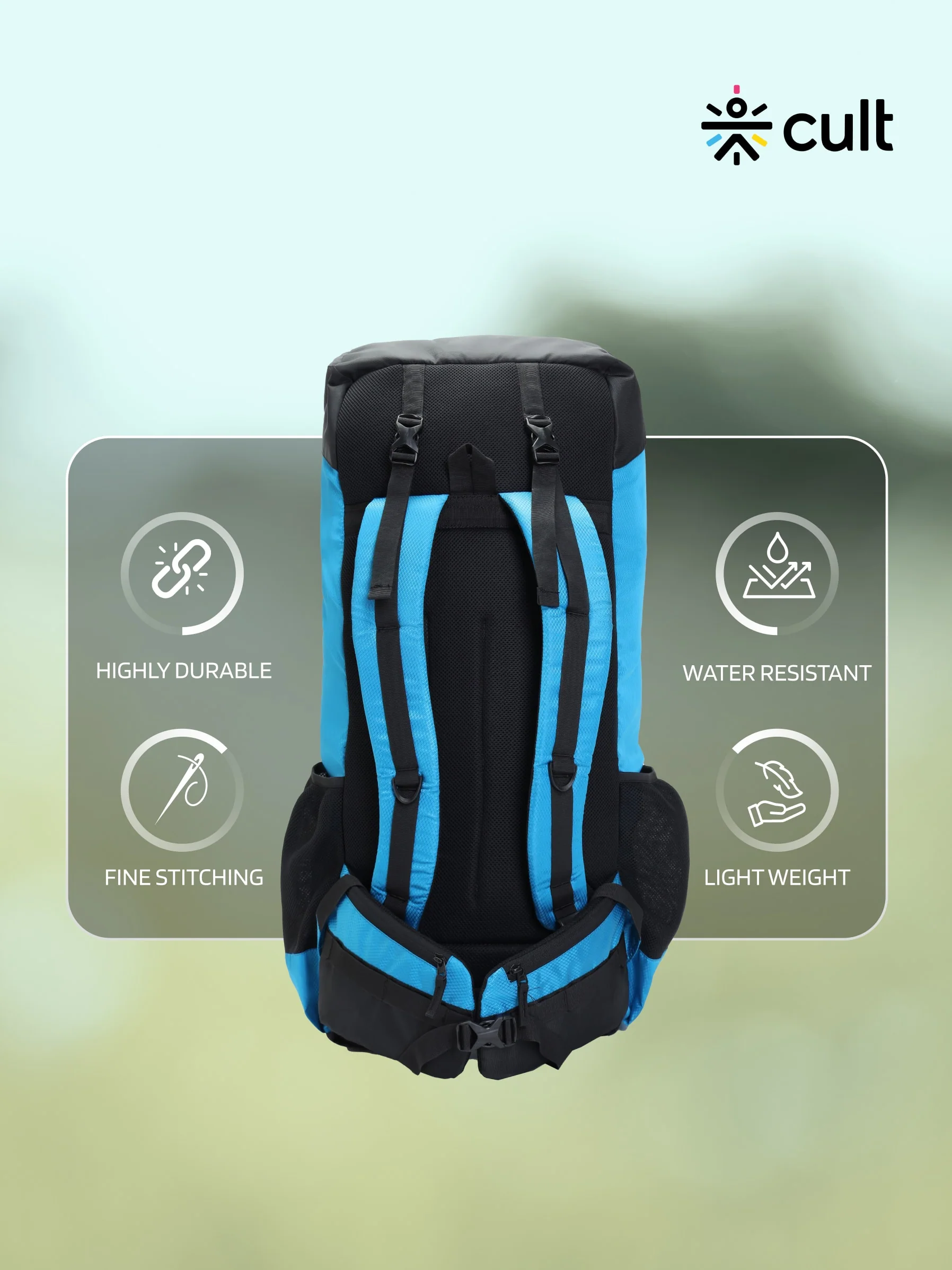 Travel Rucksack 80 L Blue - Image 5