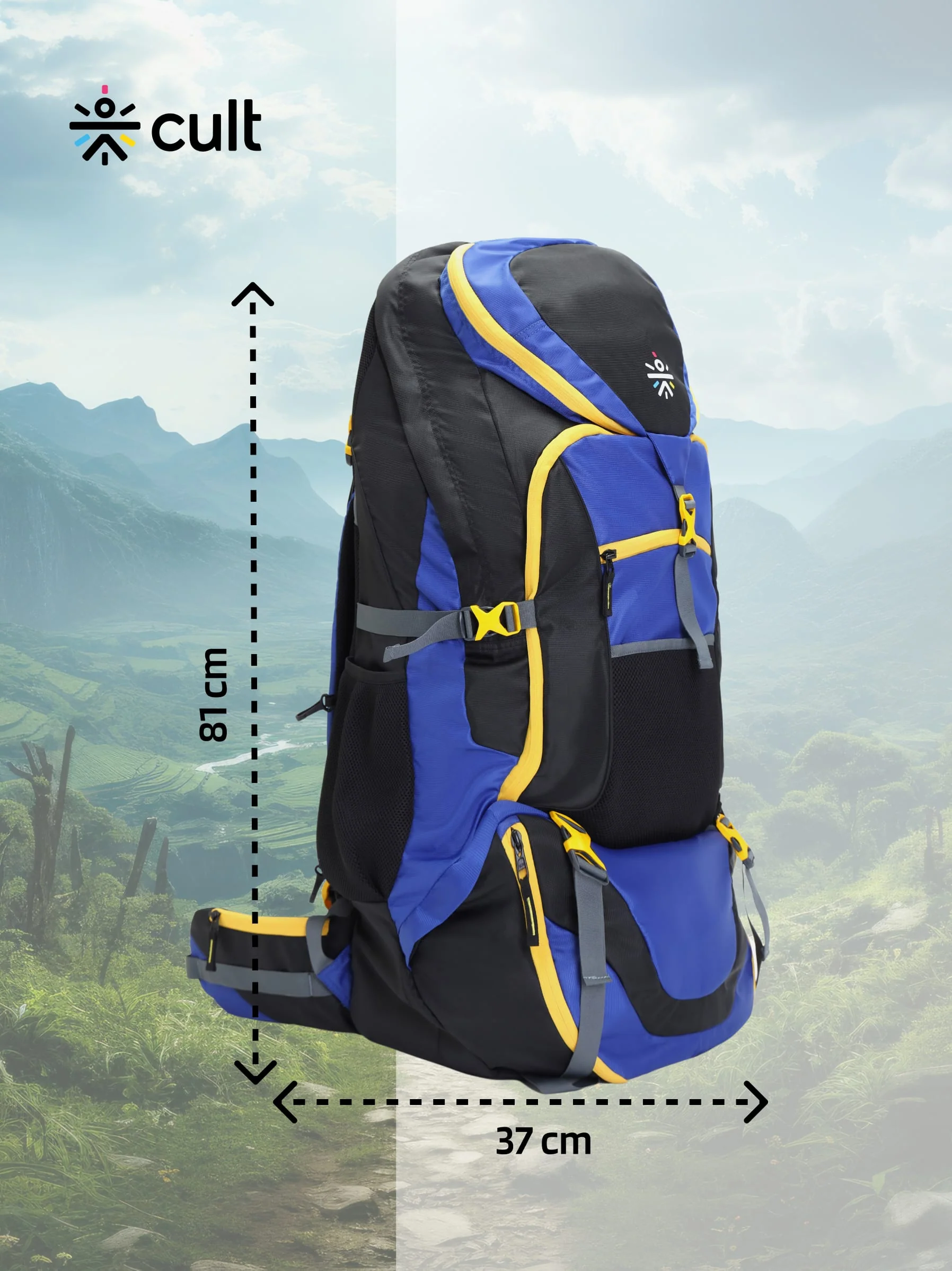 Travel Rucksack 95 L Blue - Image 2